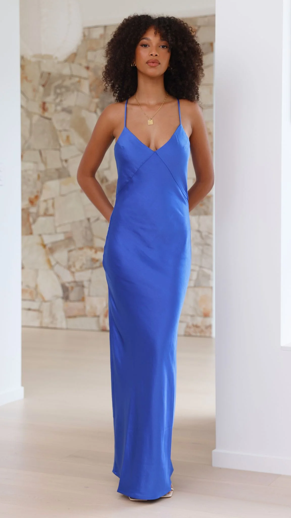 Gisella Maxi Dress - Cobalt Blue - Image 19