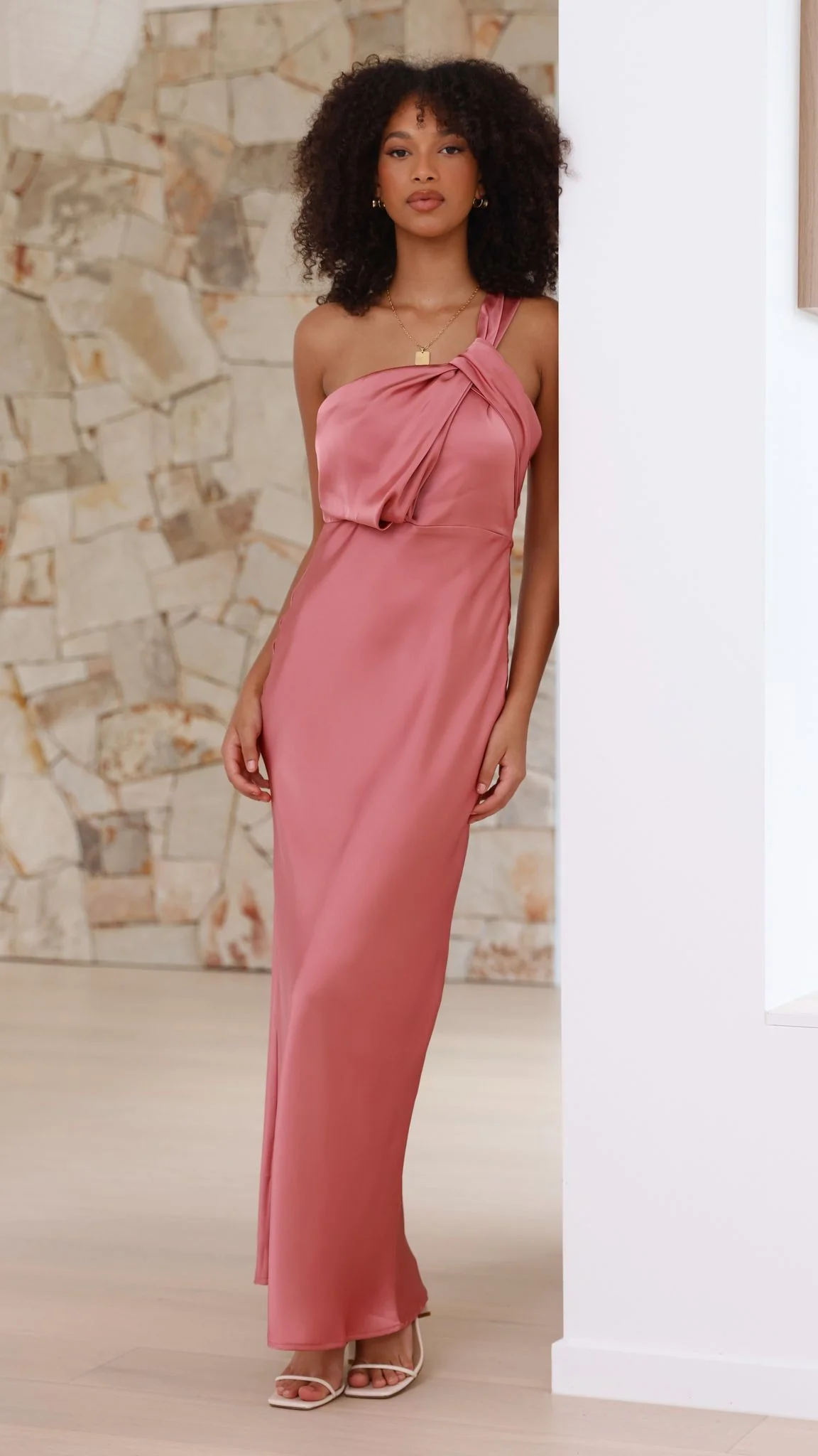 Greta Maxi Dress - Baked Rose - Image 2
