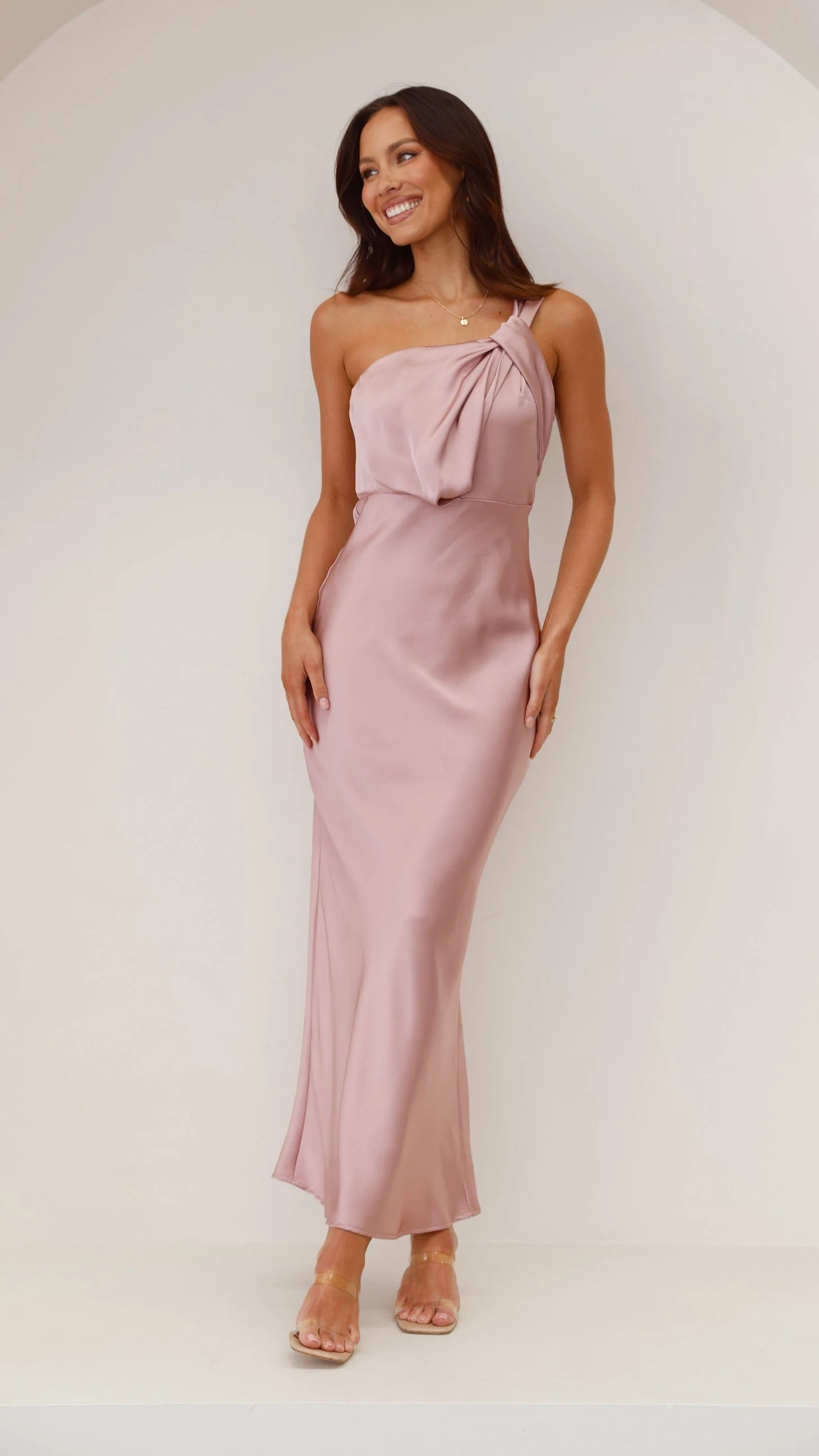 Greta Maxi Dress - Dusty Pink - Image 12