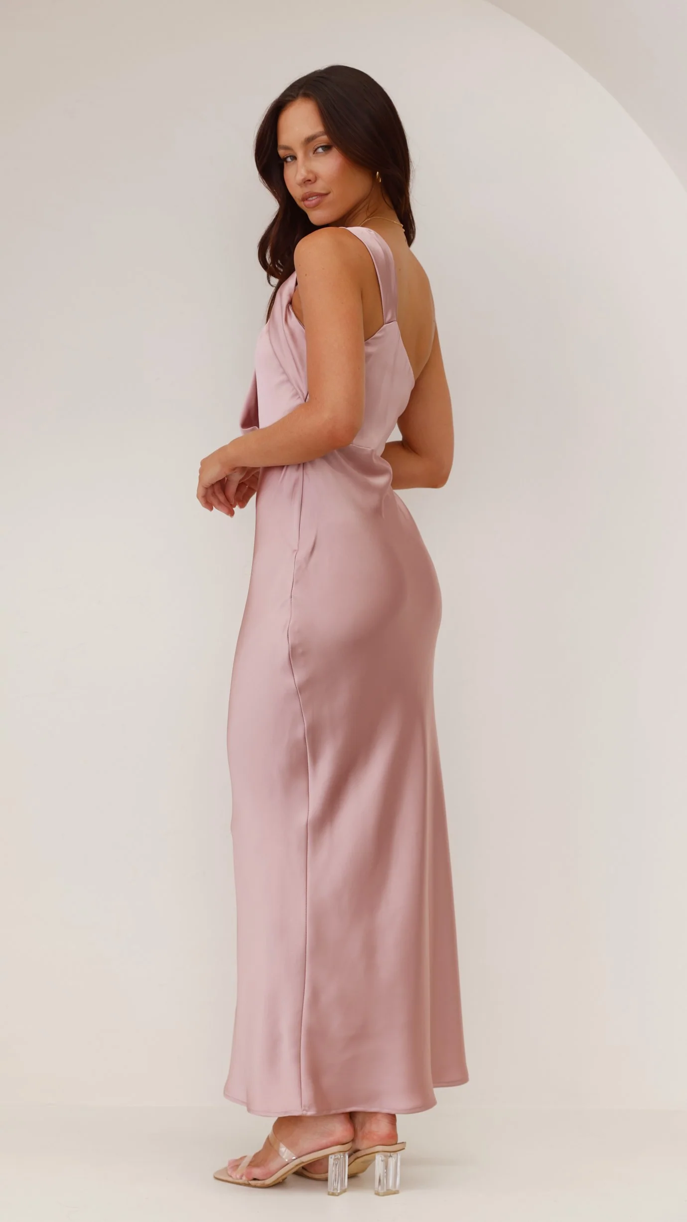 Greta Maxi Dress - Dusty Pink - Image 3