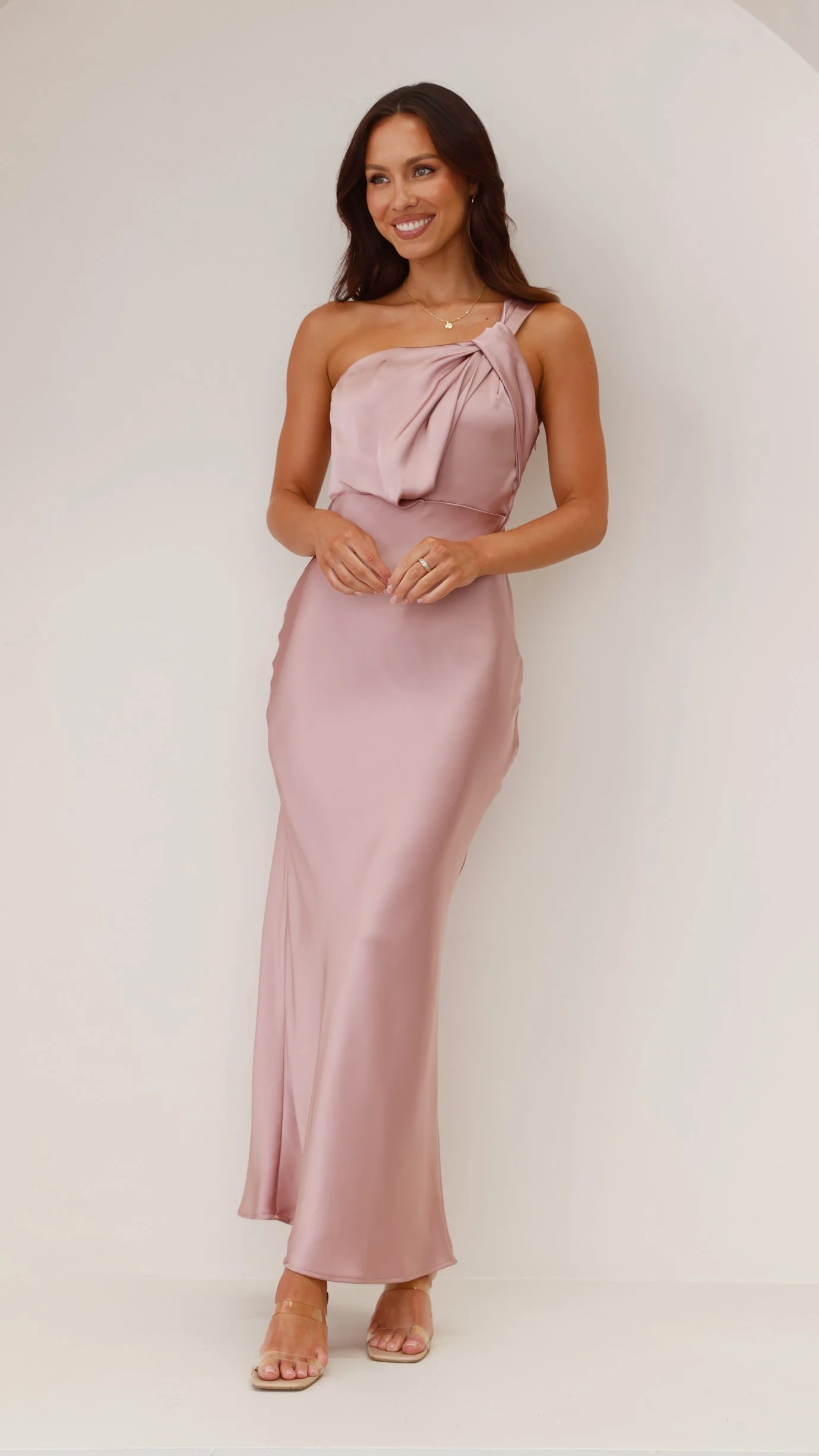 Greta Maxi Dress - Dusty Pink - Image 6