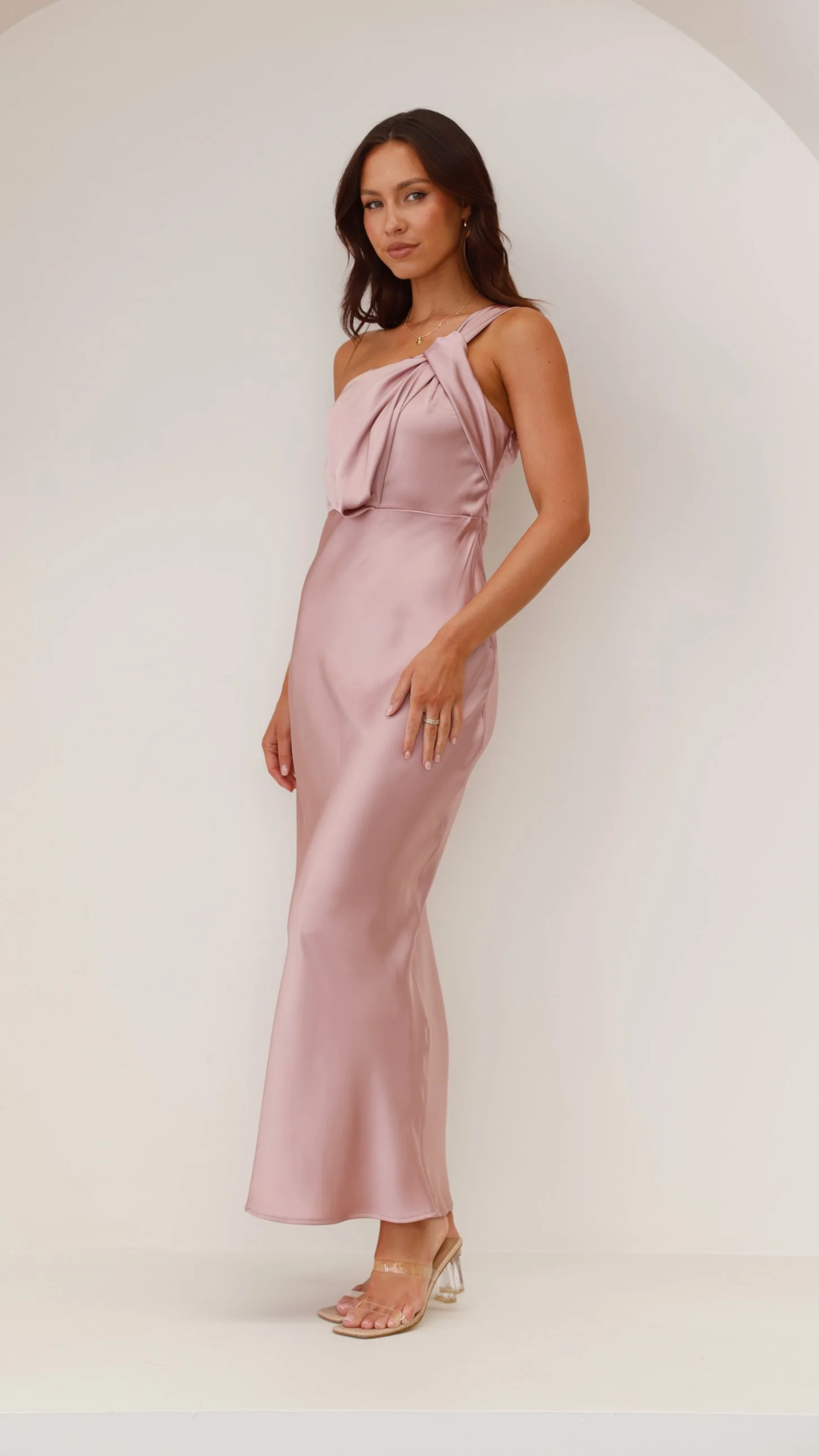 Greta Maxi Dress - Dusty Pink - Image 8