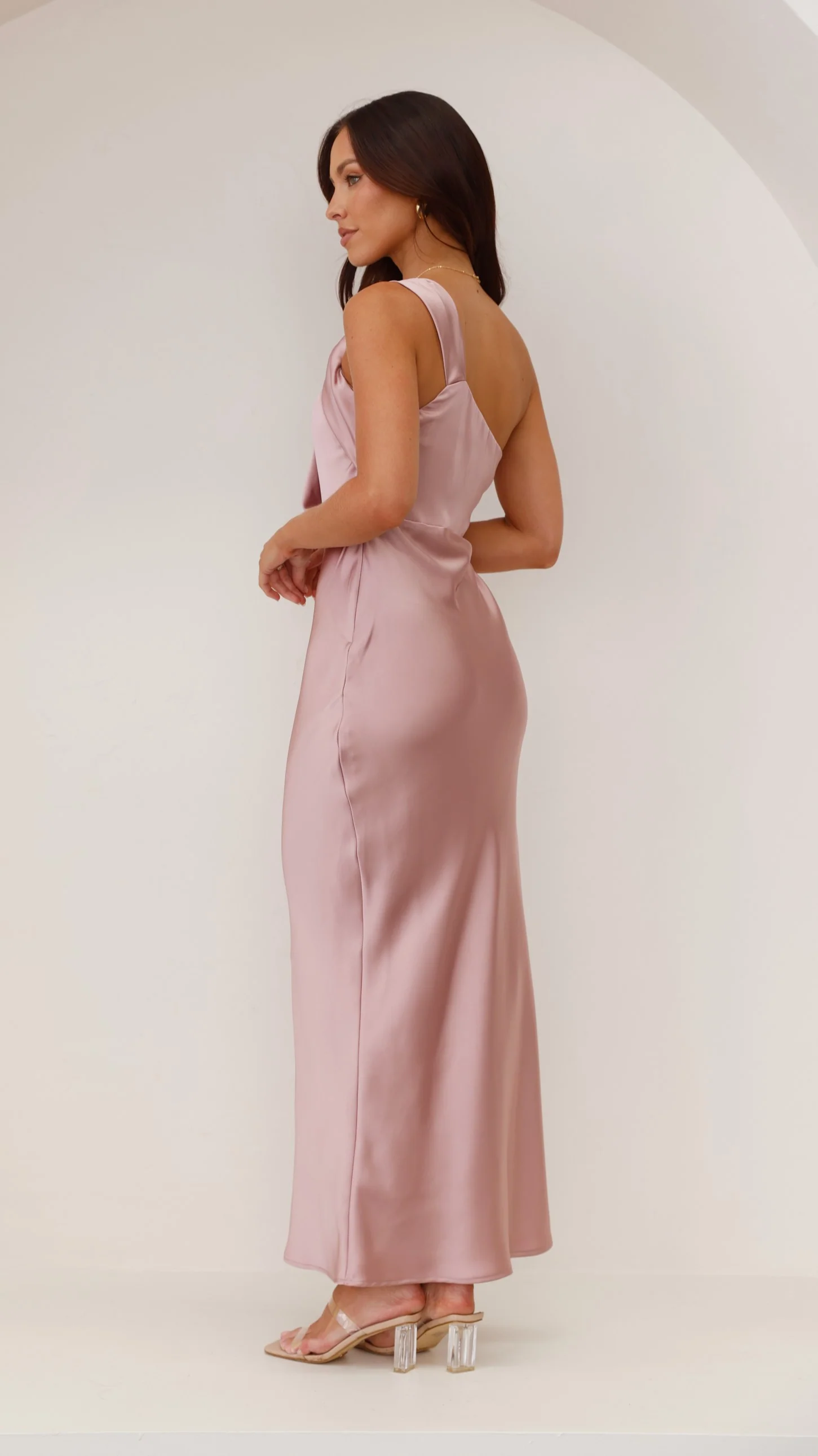 Greta Maxi Dress - Dusty Pink - Image 9