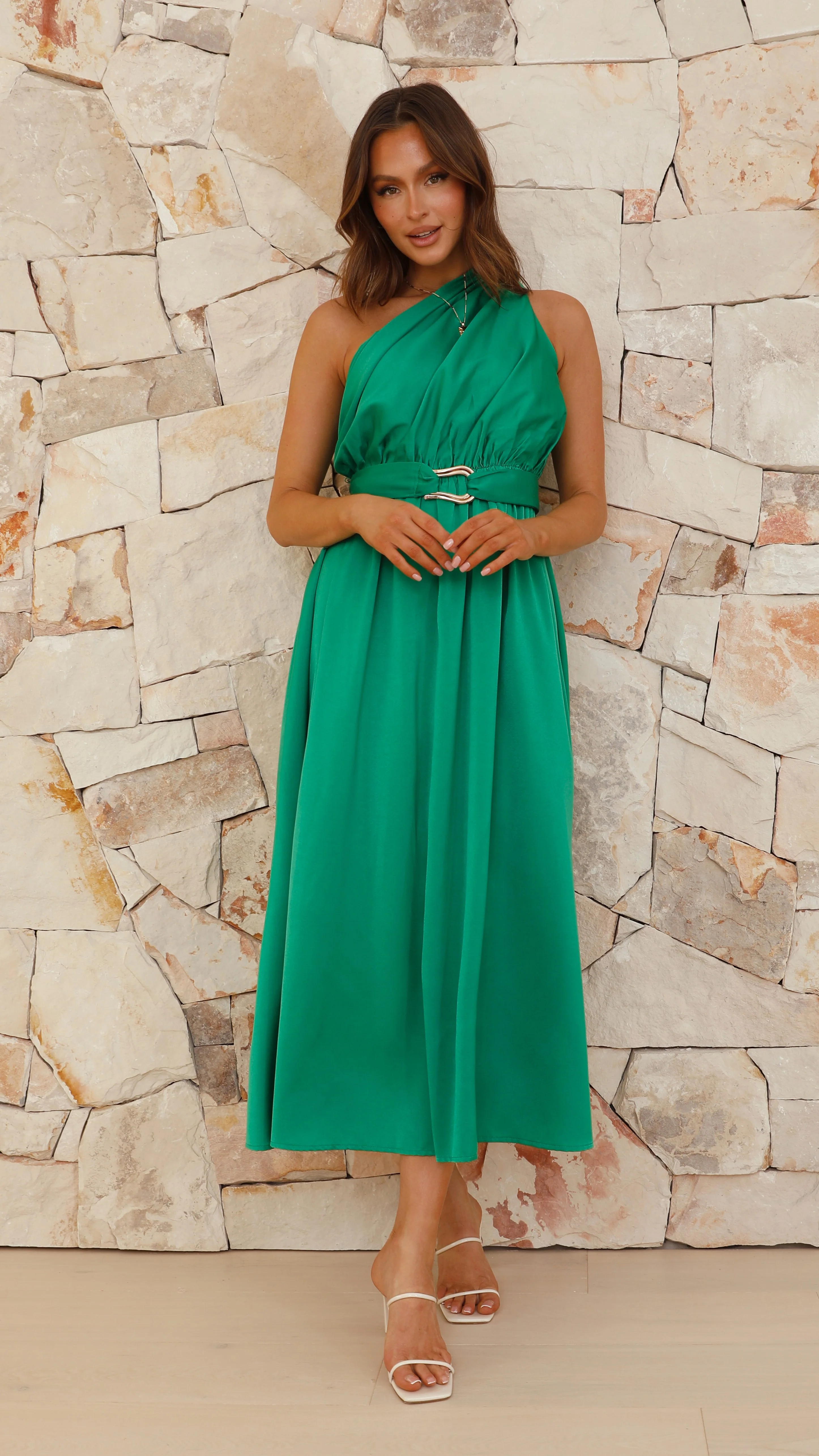 Hadas Maxi Dress - Green - Image 4