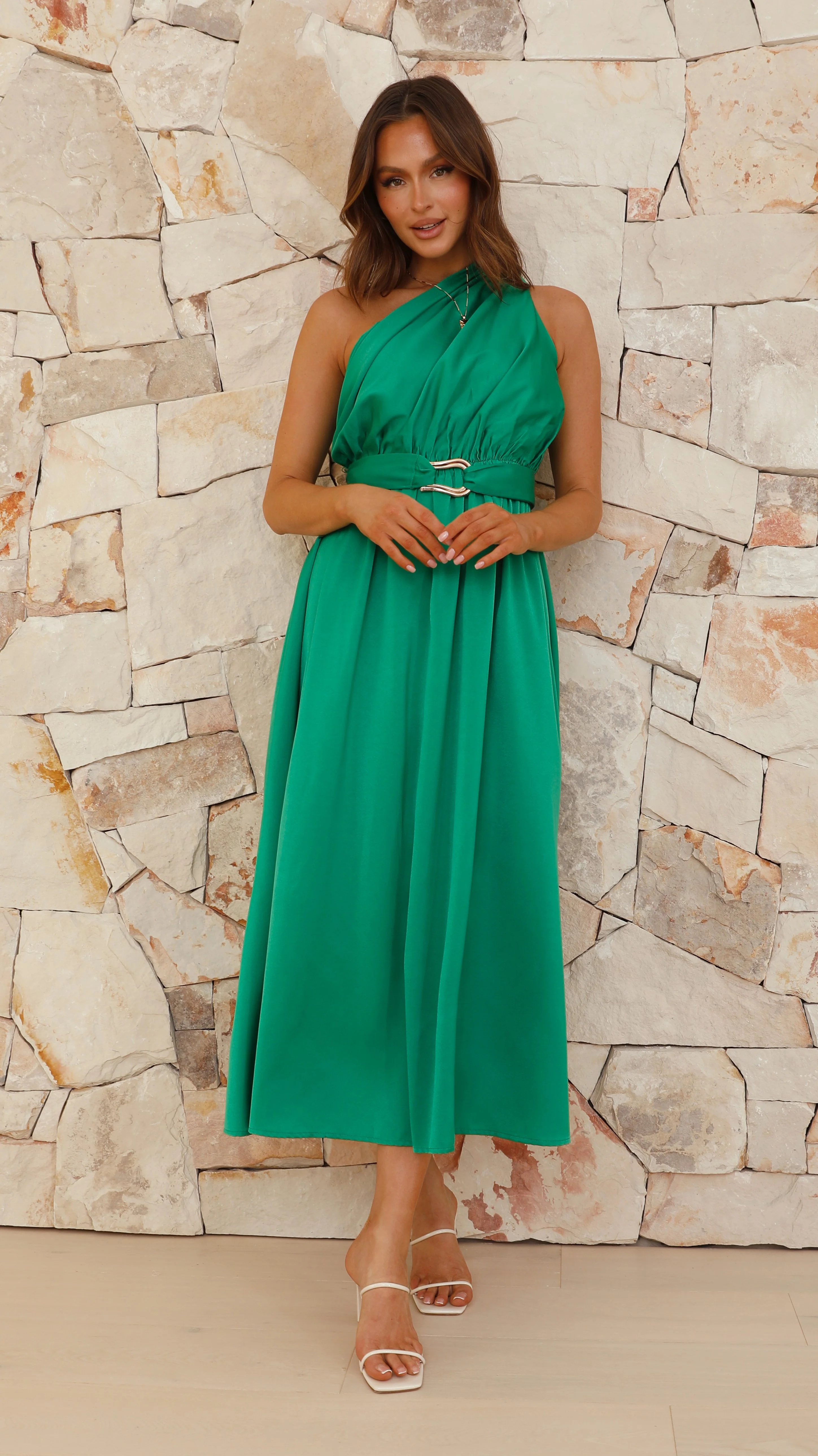 Hadas Maxi Dress - Green - Image 6