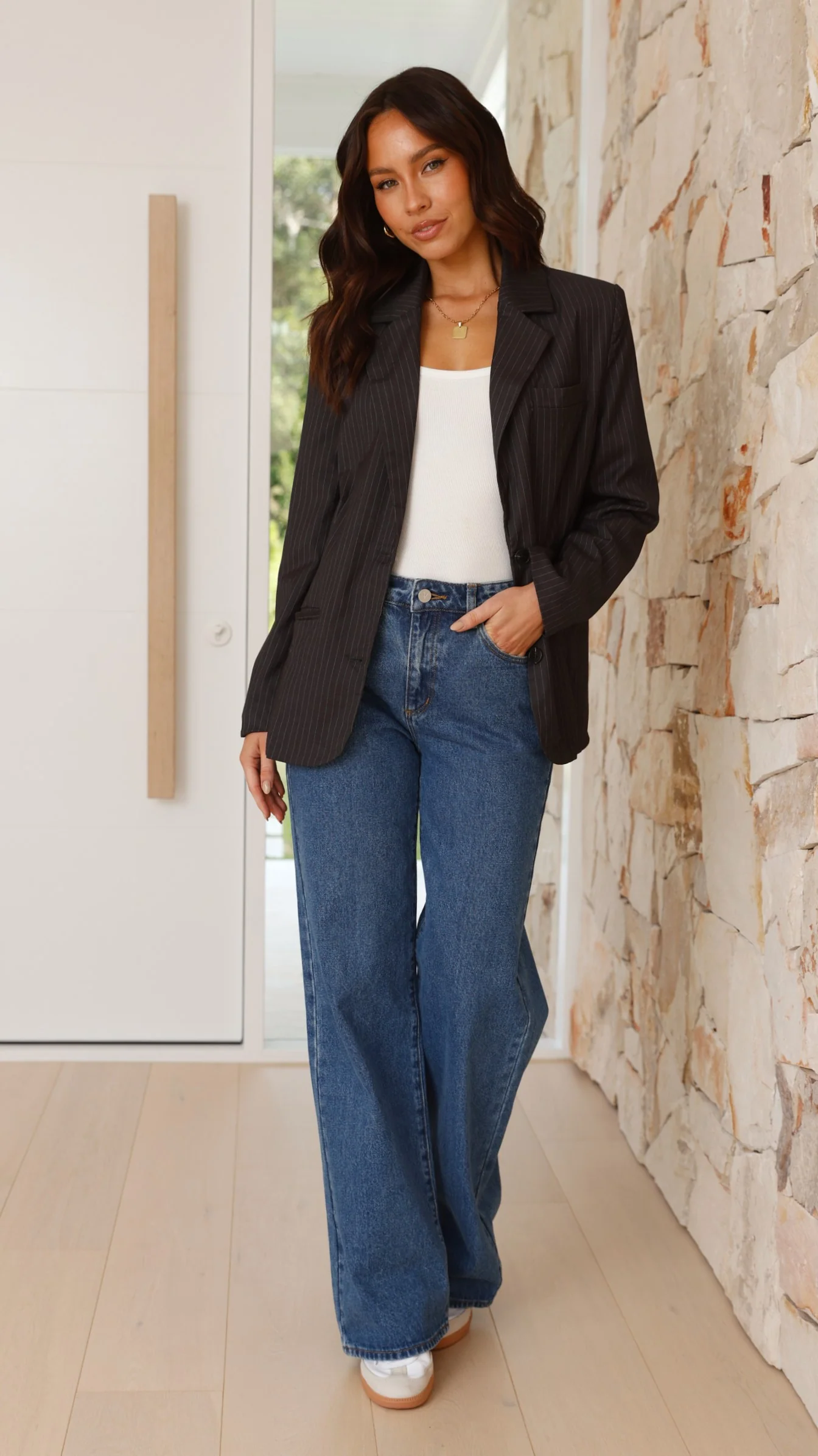 Hadrian Blazer - Charcoal Pinstripe - Image 16