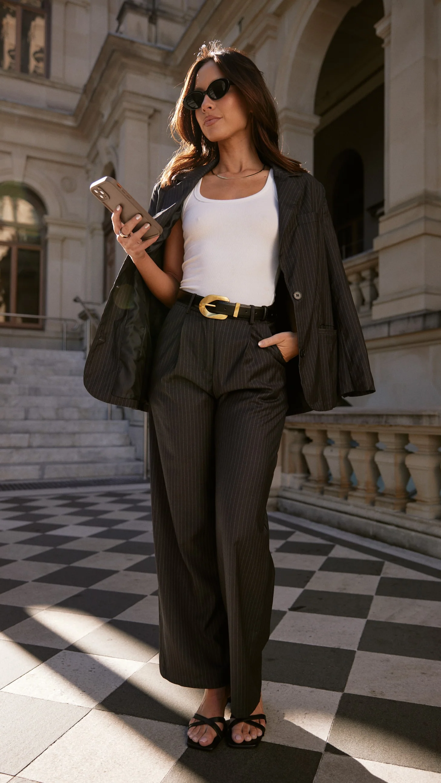 Hadrian Blazer - Charcoal Pinstripe - Image 30