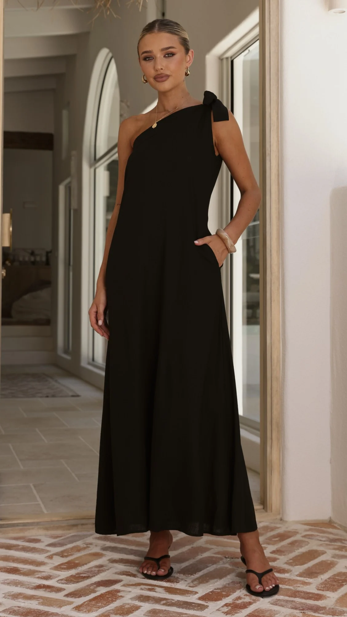 Hallie Maxi Dress - Black - Image 4