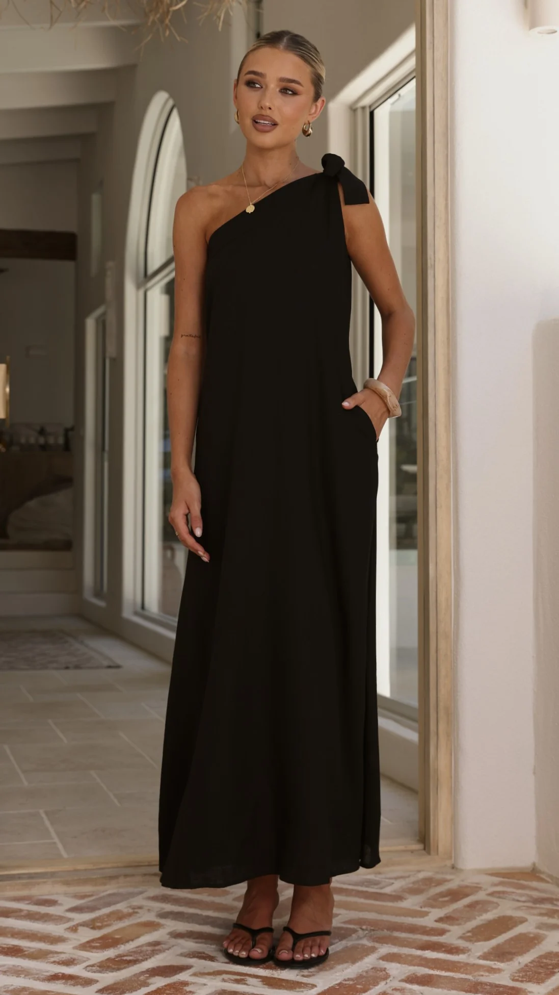 Hallie Maxi Dress - Black - Image 5