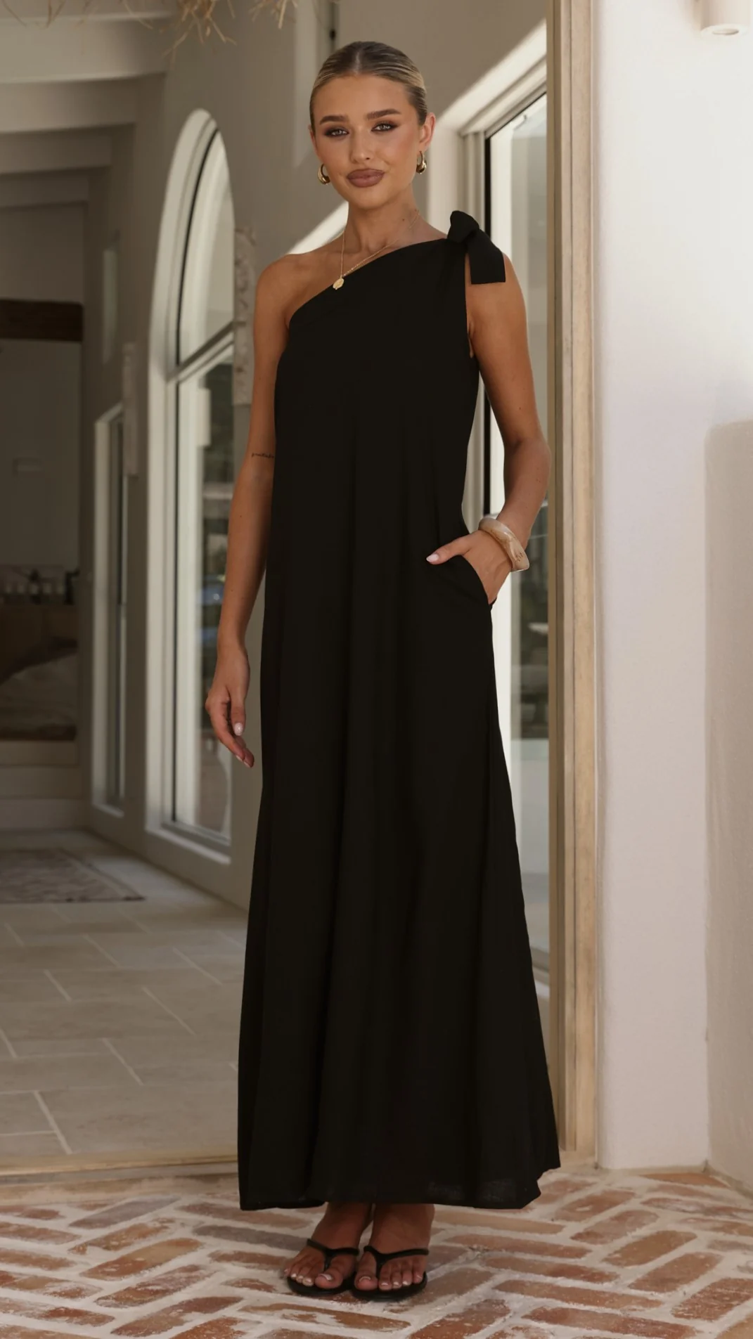 Hallie Maxi Dress - Black - Image 7