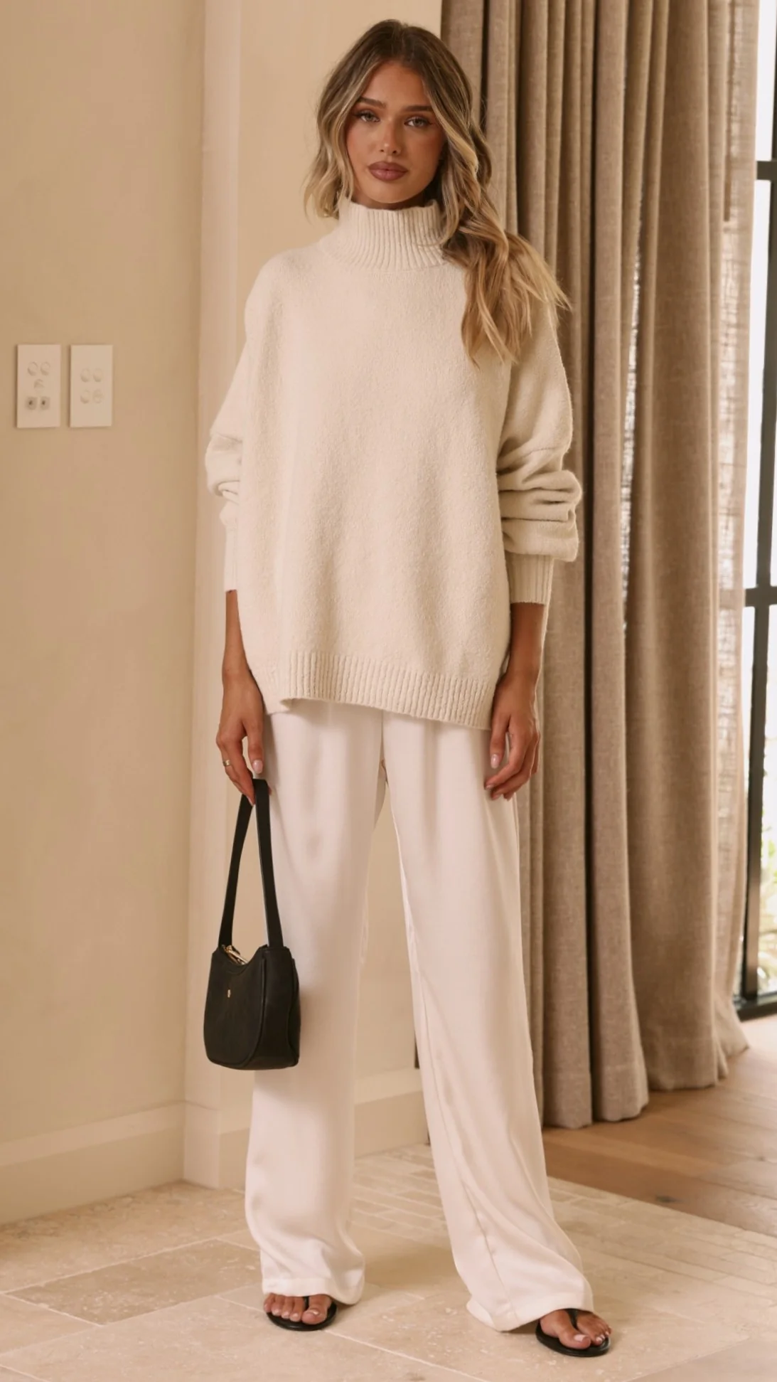 Harita Knitted Sweater - Cream - Image 9
