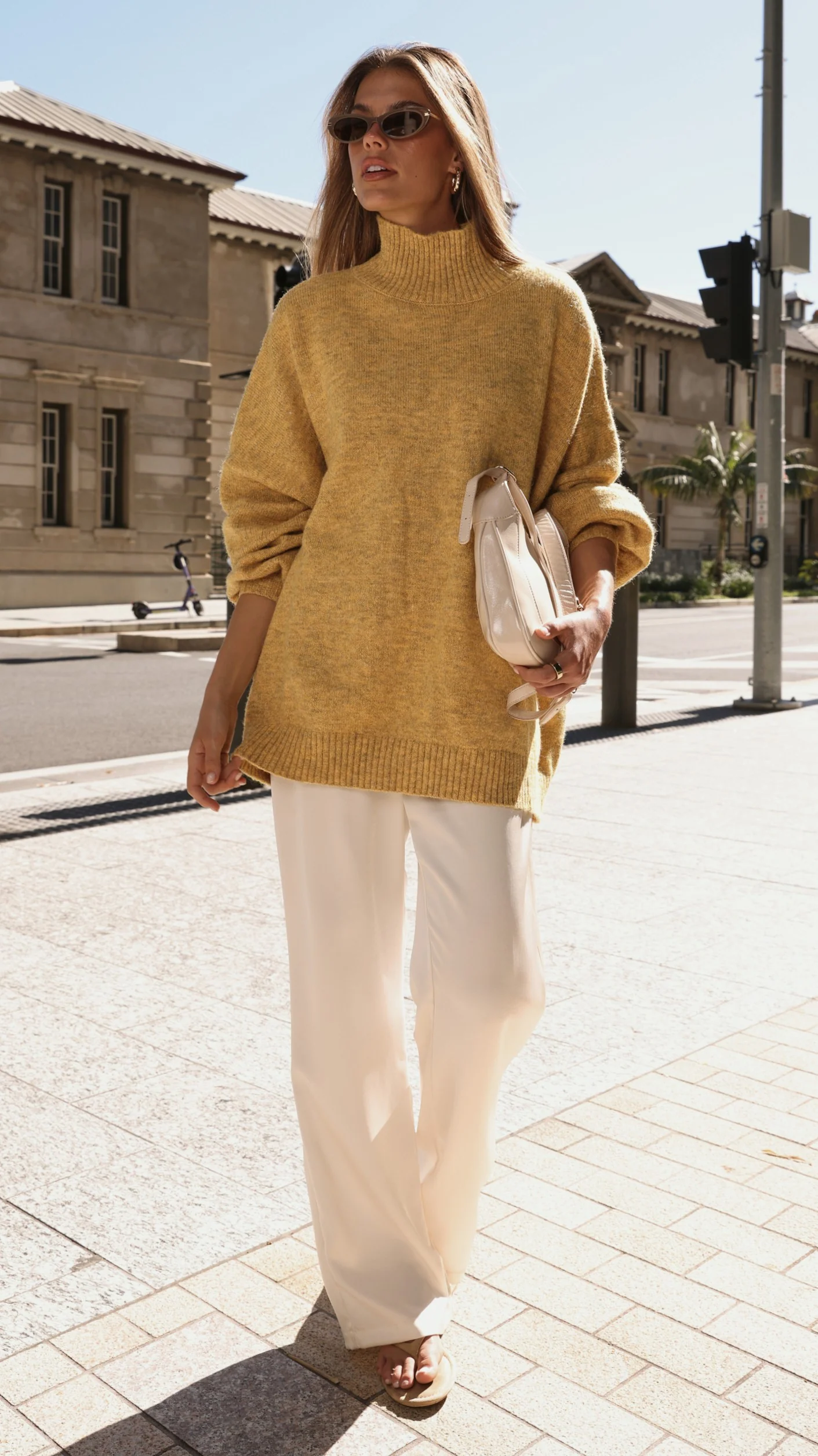 Harita Knitted Sweater - Mustard - Image 11