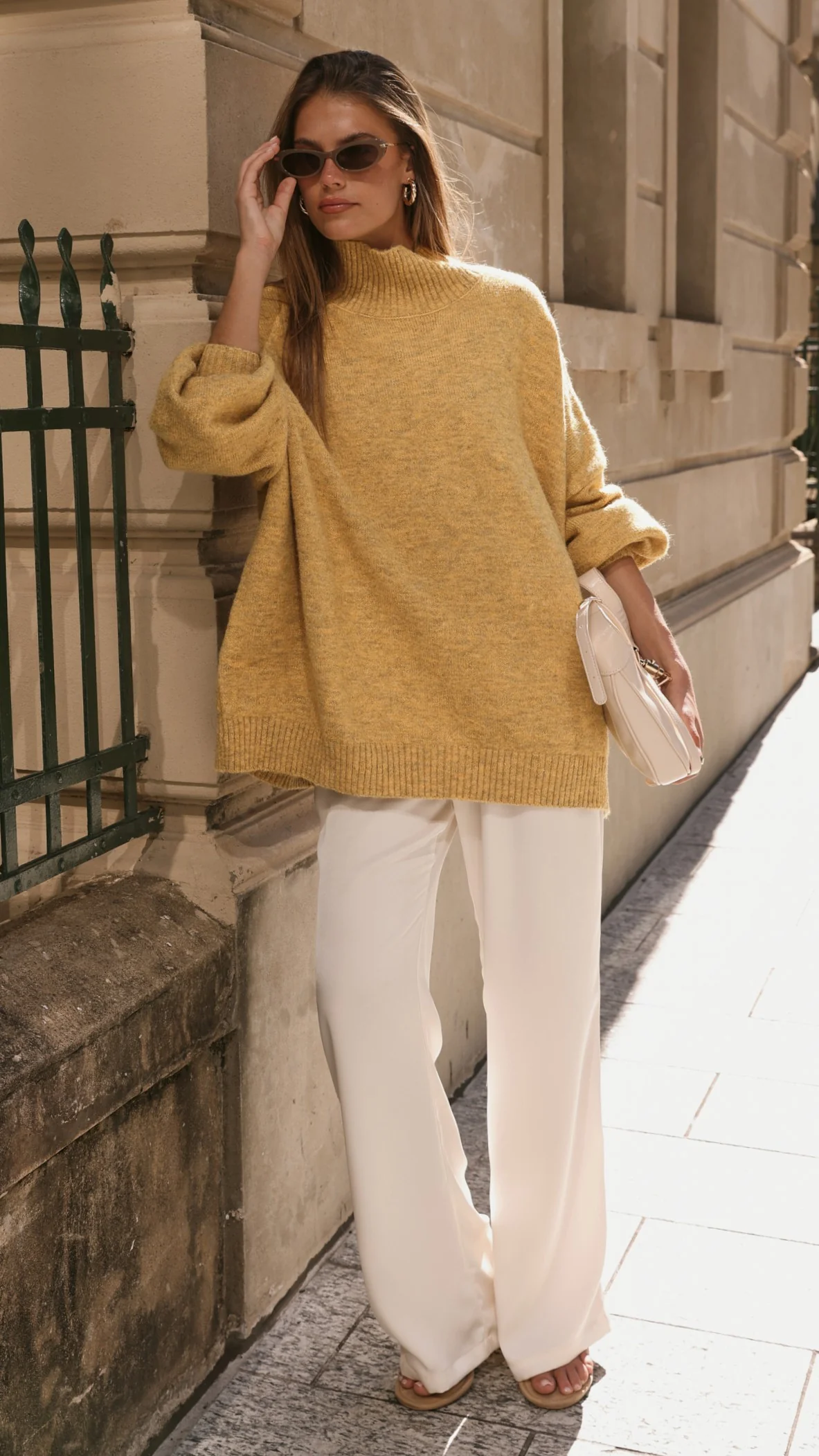 Harita Knitted Sweater - Mustard - Image 4