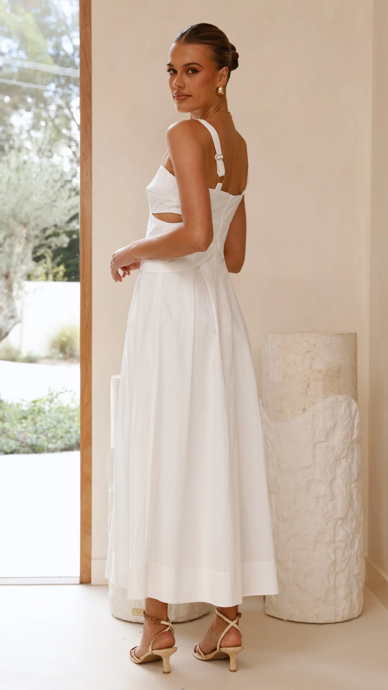 Harleigh Maxi Dress - White - Image 3