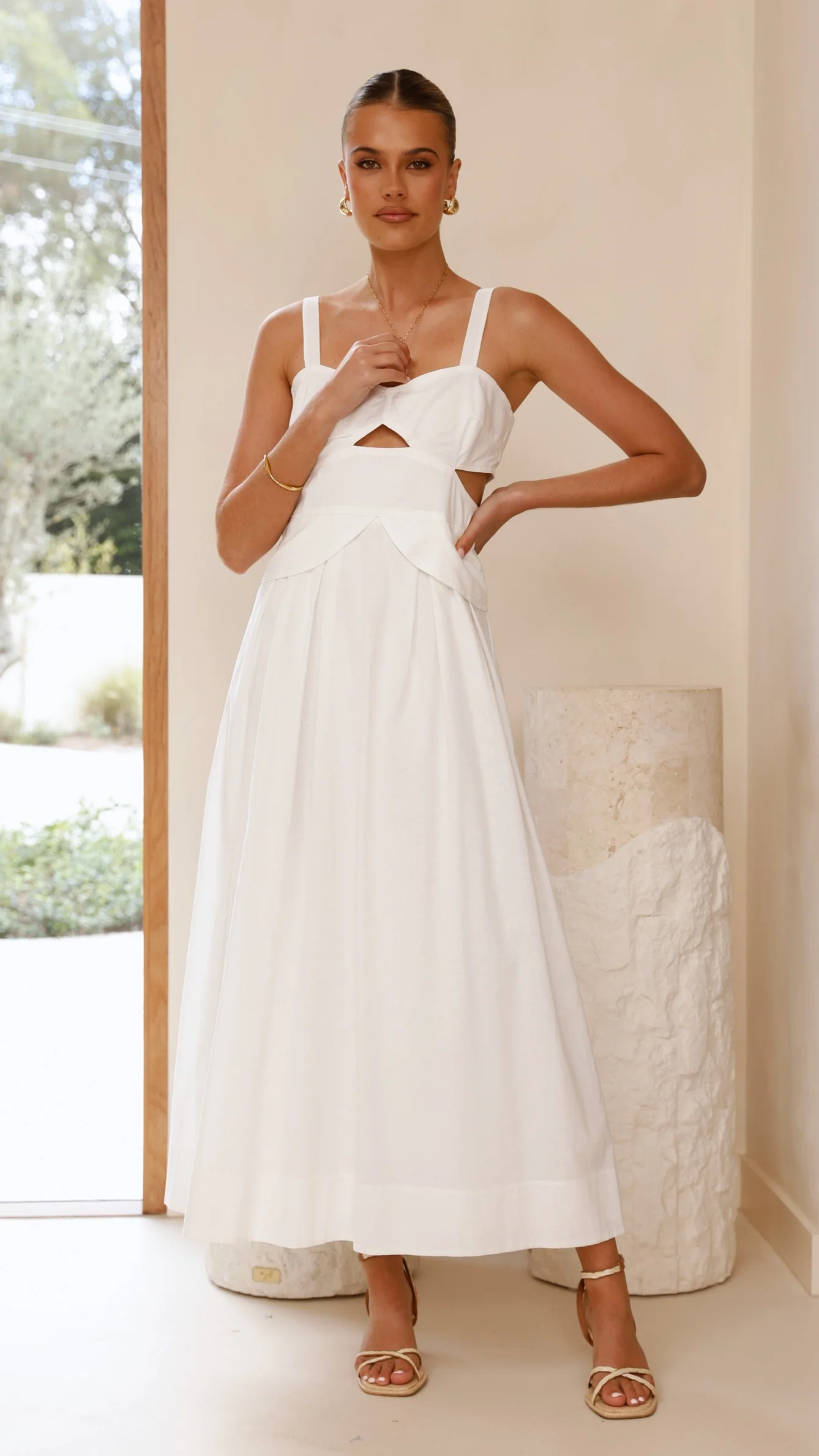 Harleigh Maxi Dress - White - Image 4