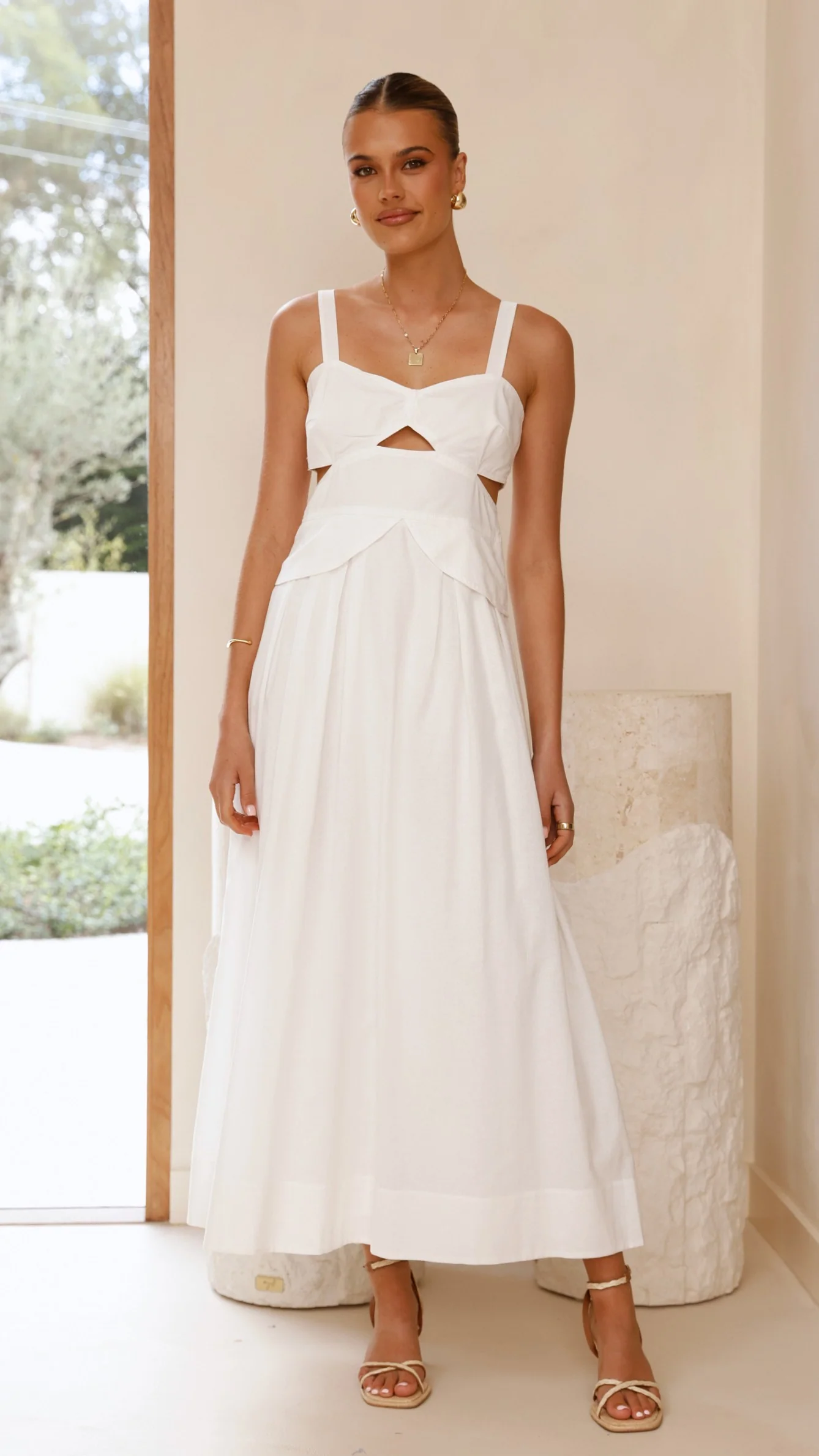 Harleigh Maxi Dress - White - Image 5