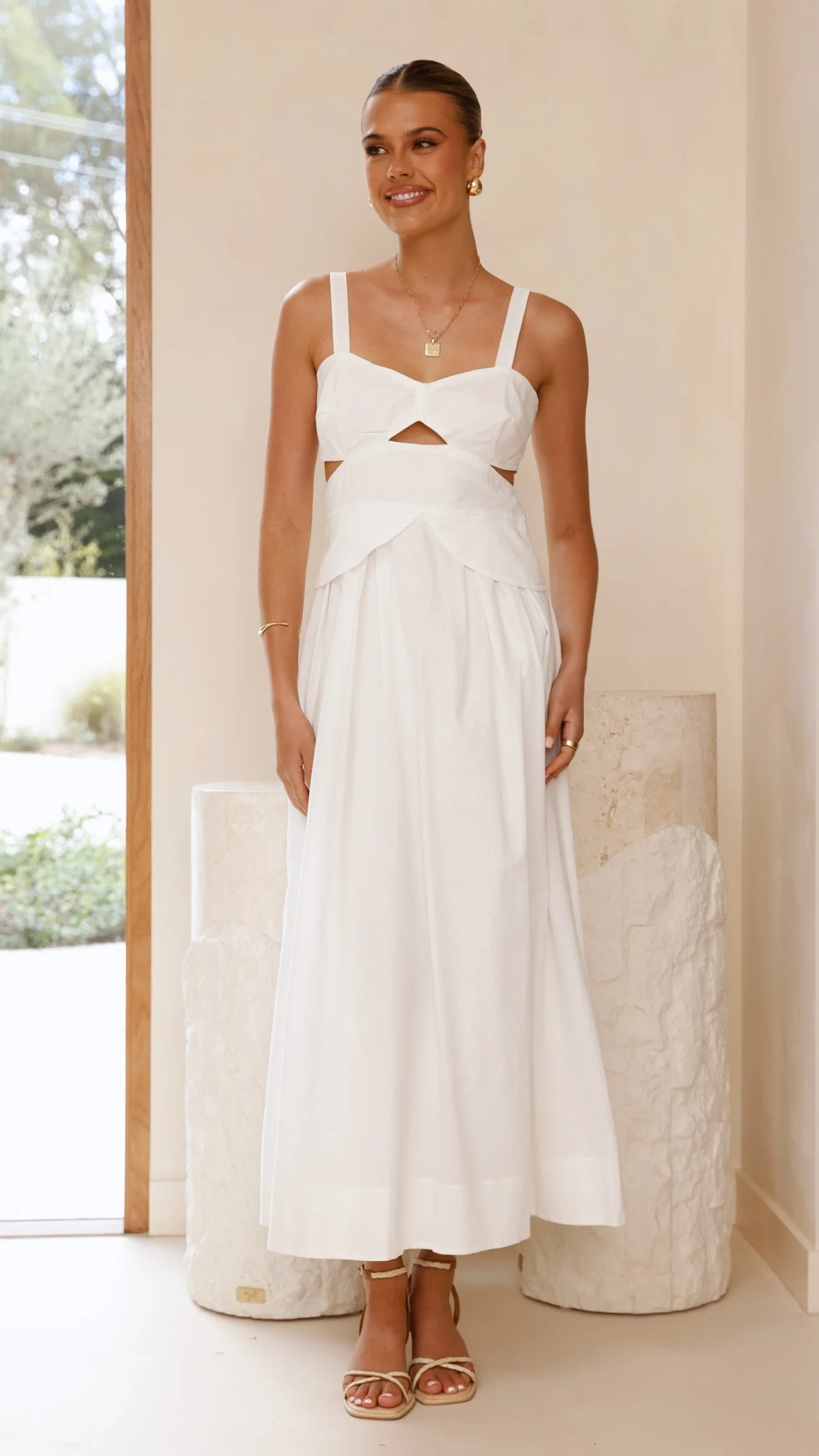 Harleigh Maxi Dress - White - Image 6