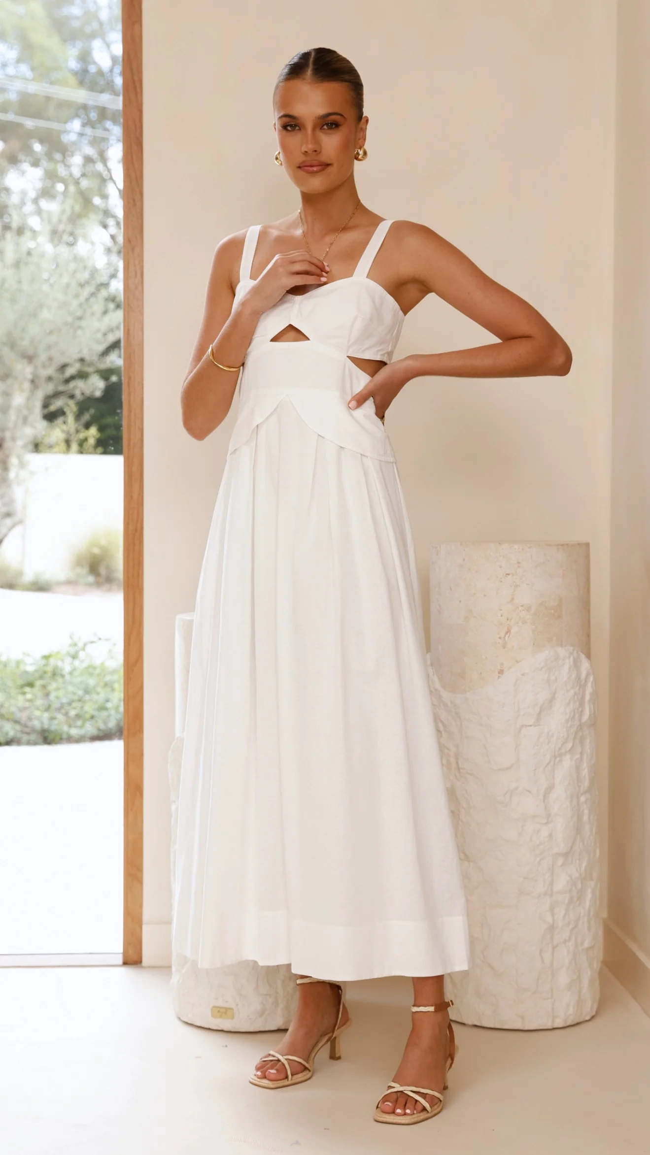 Harleigh Maxi Dress - White - Image 8