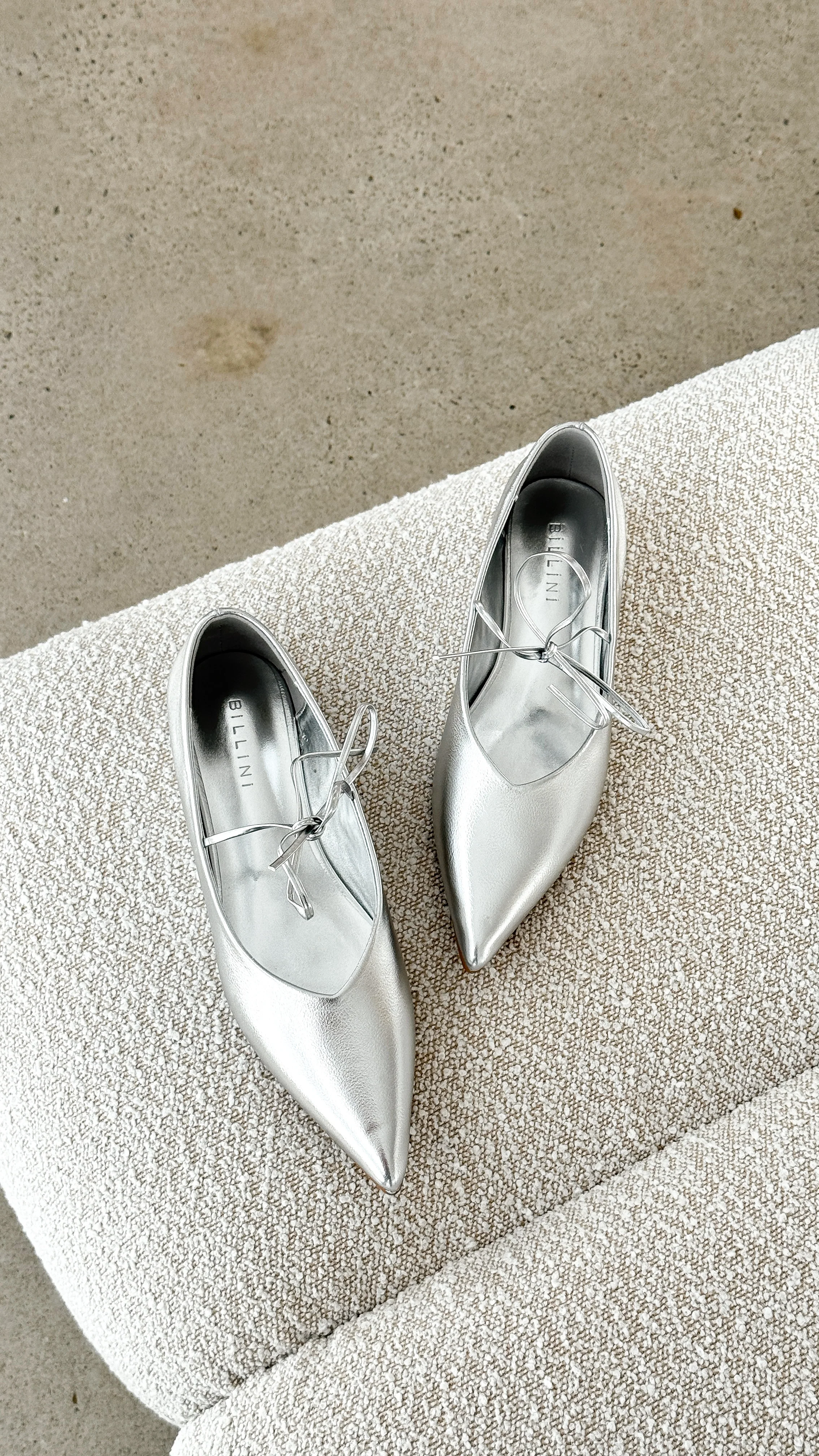Haruna Ballet Flats - Silver Metallic - Image 2