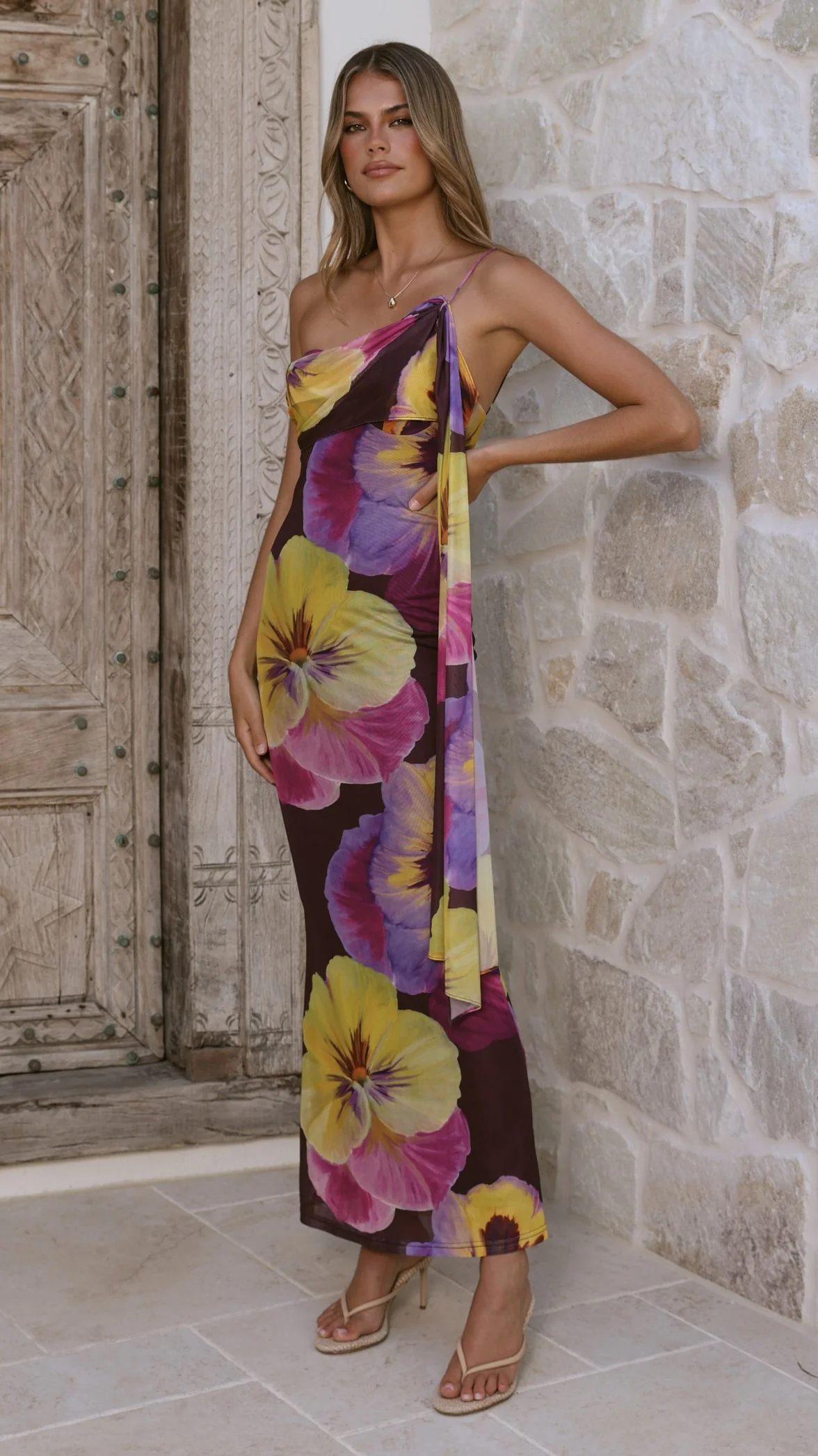 Haviana Maxi Dress - Purple/Yellow Floral - Image 6