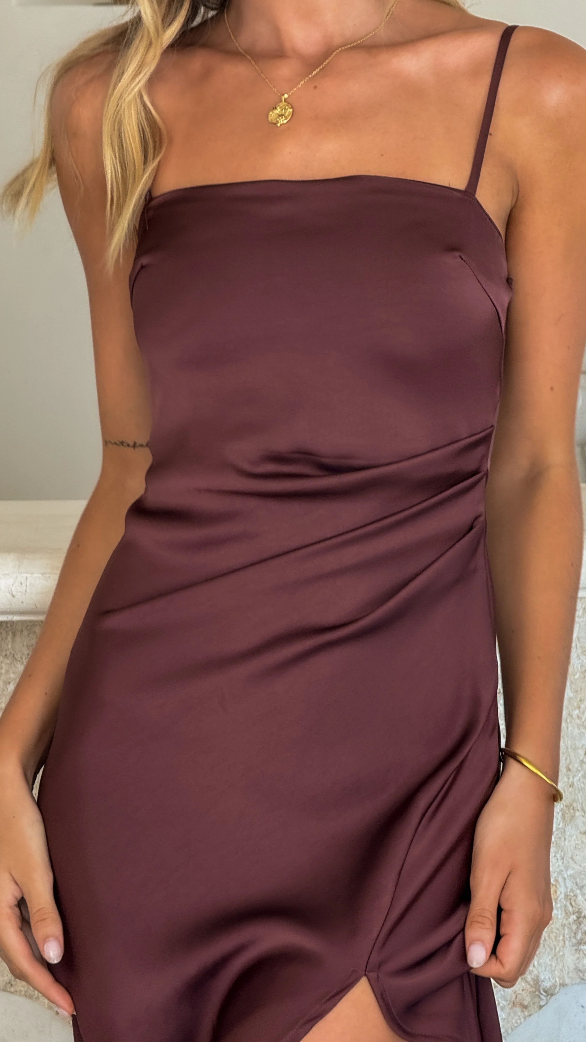 Ilana Maxi Dress - Chocolate - Image 4