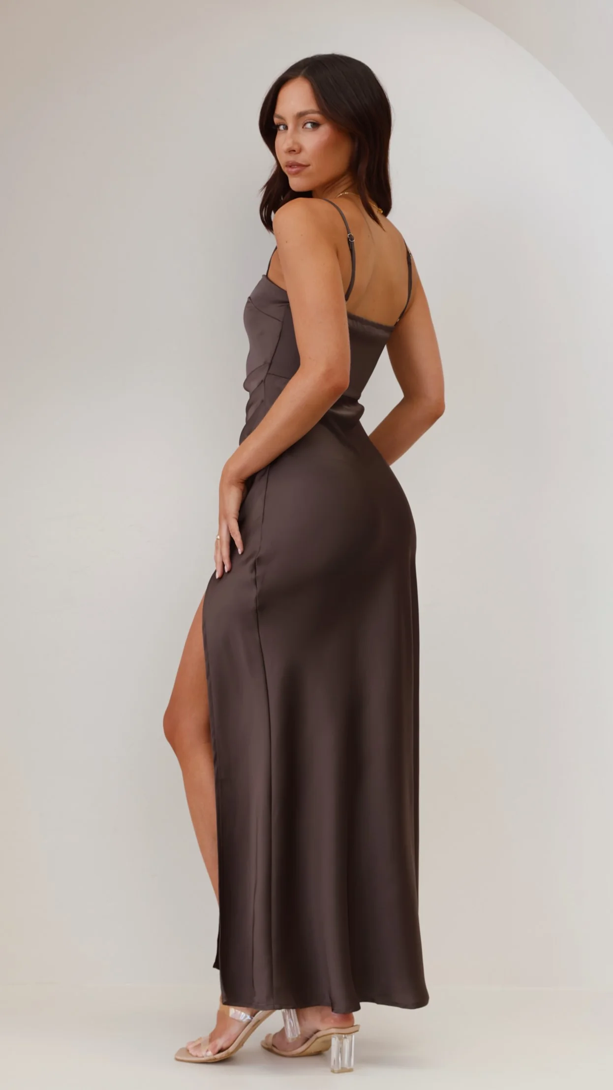 Ilana Maxi Dress - Espresso - Image 3