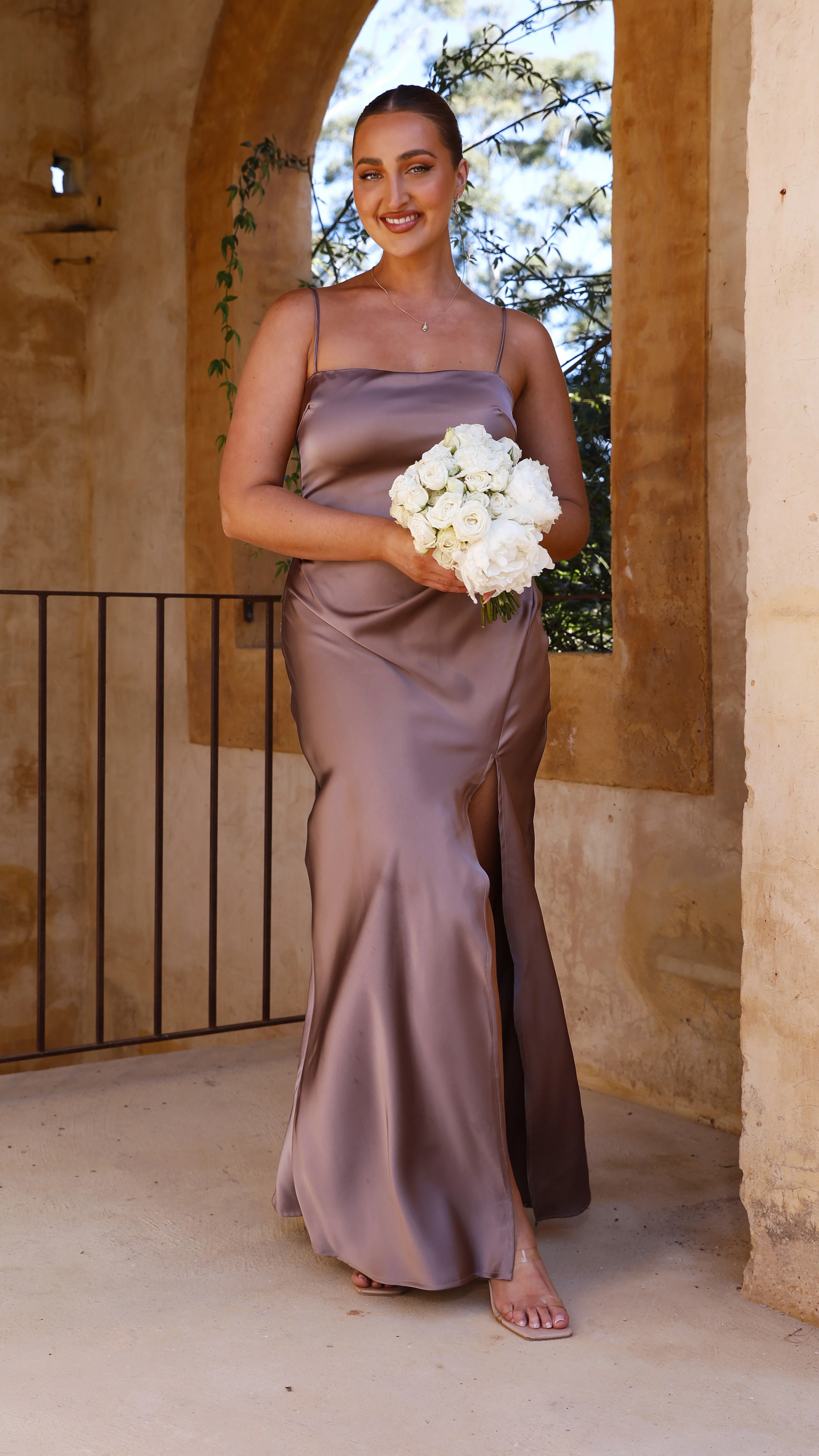Ilana Maxi Dress - Mushroom - Image 11