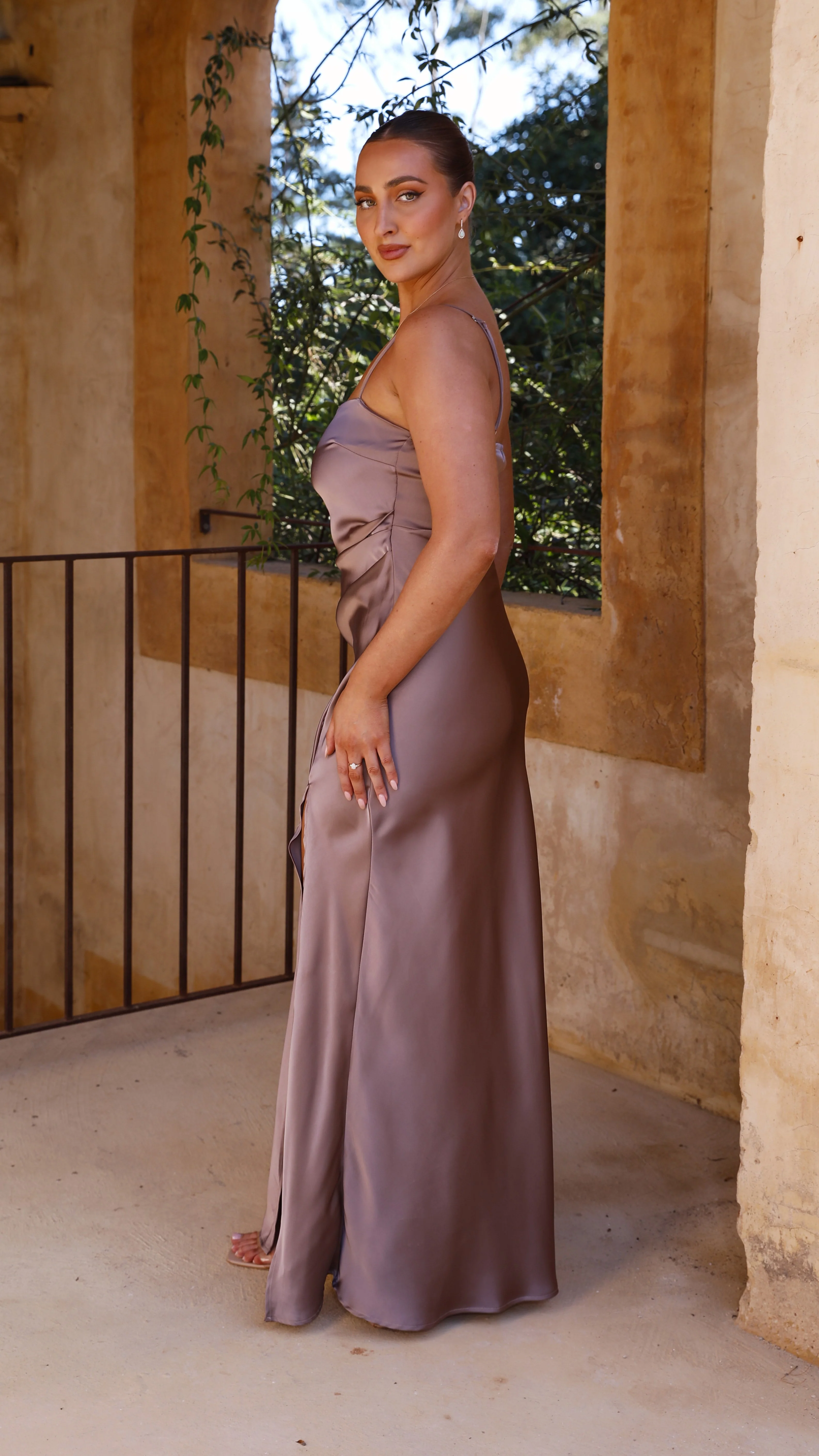 Ilana Maxi Dress - Mushroom - Image 12