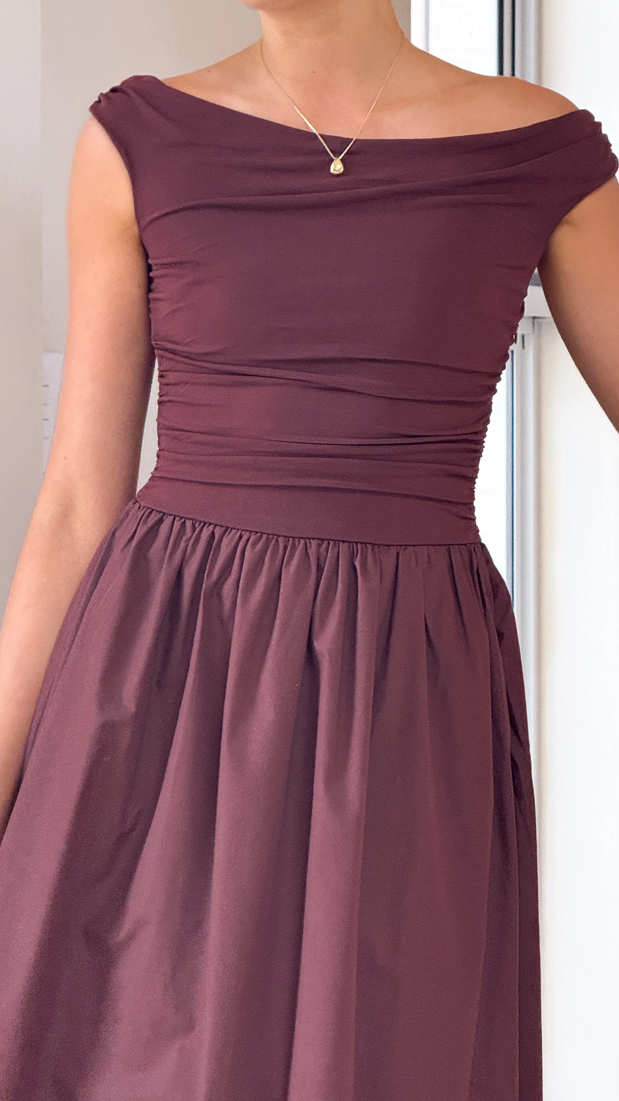 Immy Midi Dress - Brown - Image 8