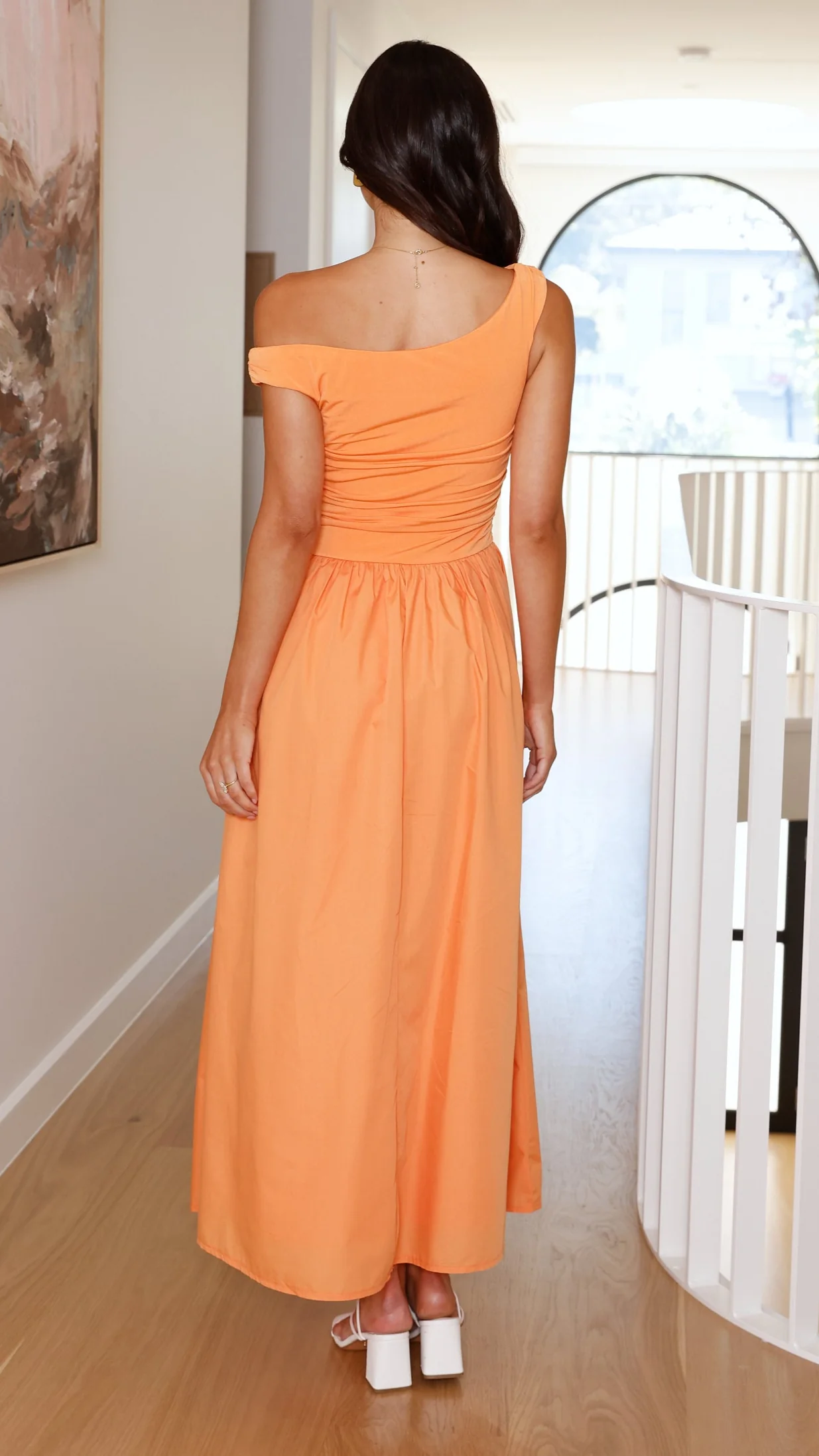 Immy Midi Dress - Melon - Image 2