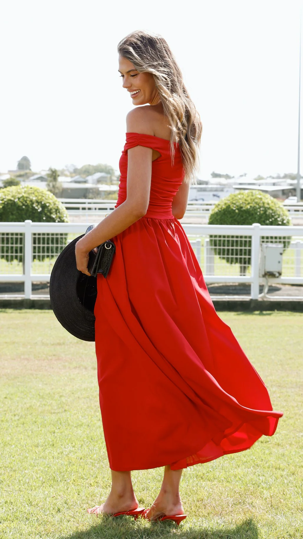 Immy Midi Dress - Red - Image 2