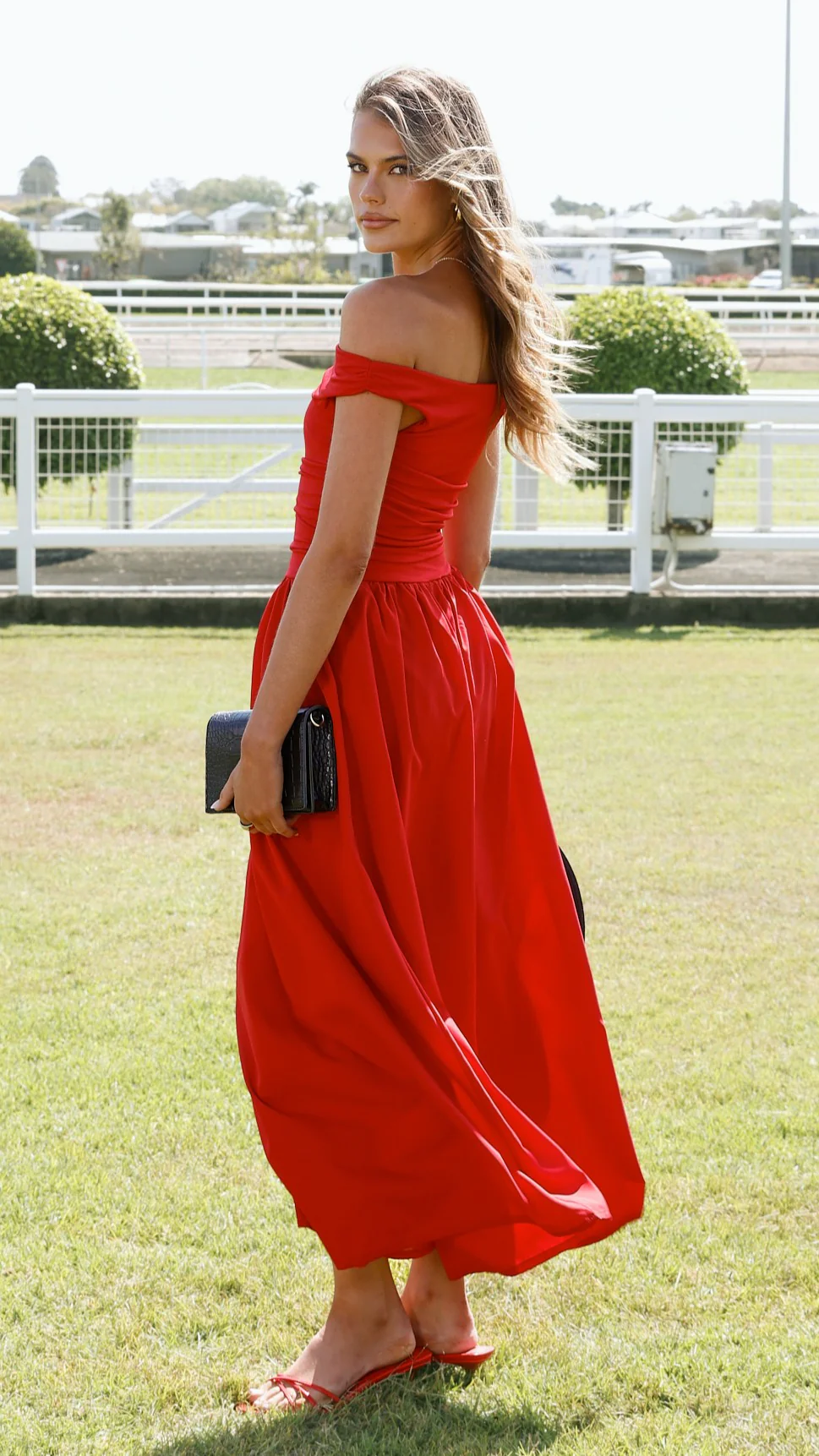 Immy Midi Dress - Red - Image 6