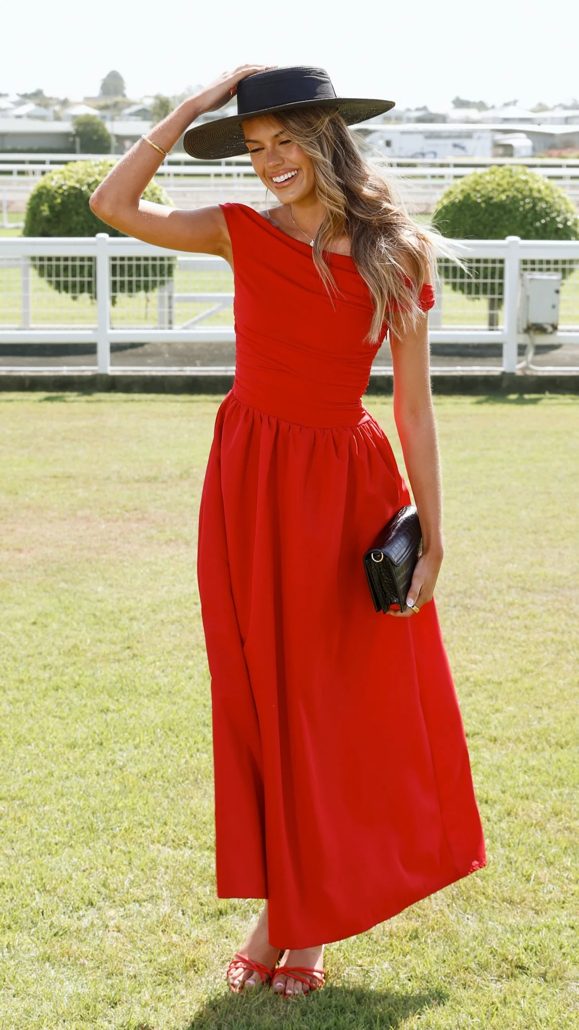 Immy Midi Dress - Red - Image 8