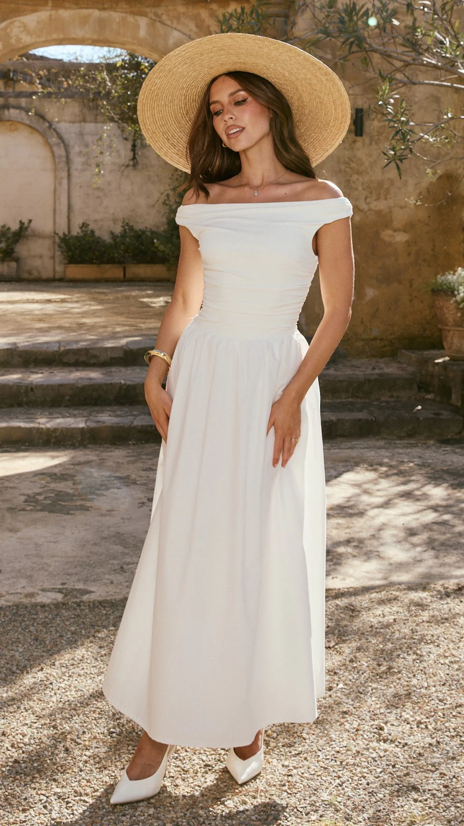 Immy Midi Dress - White - Image 6