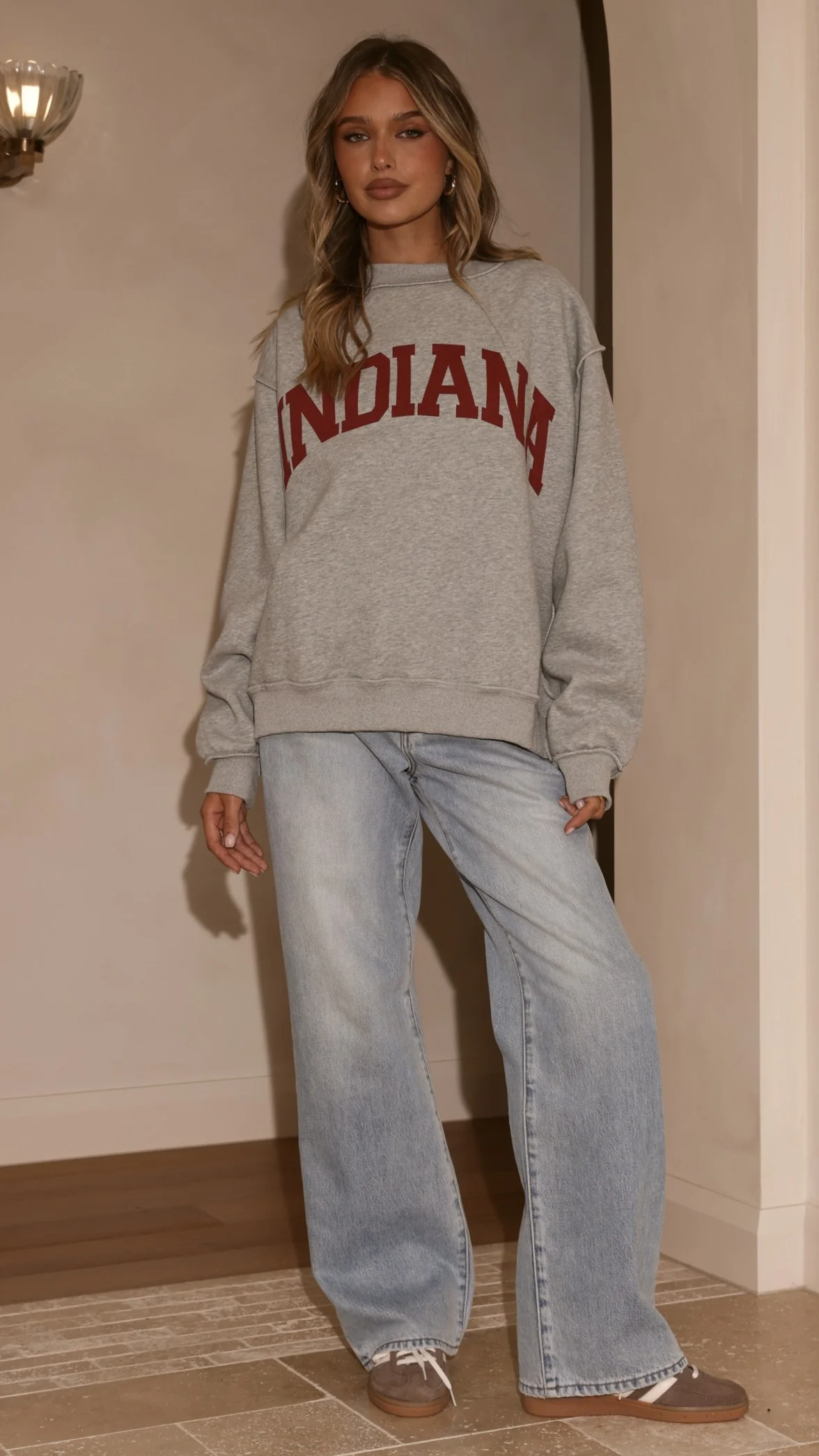 Indiana Crewneck Sweater - Grey - Image 10
