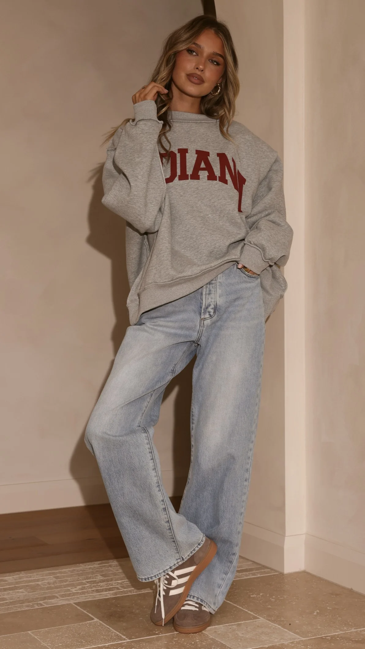 Indiana Crewneck Sweater - Grey - Image 11
