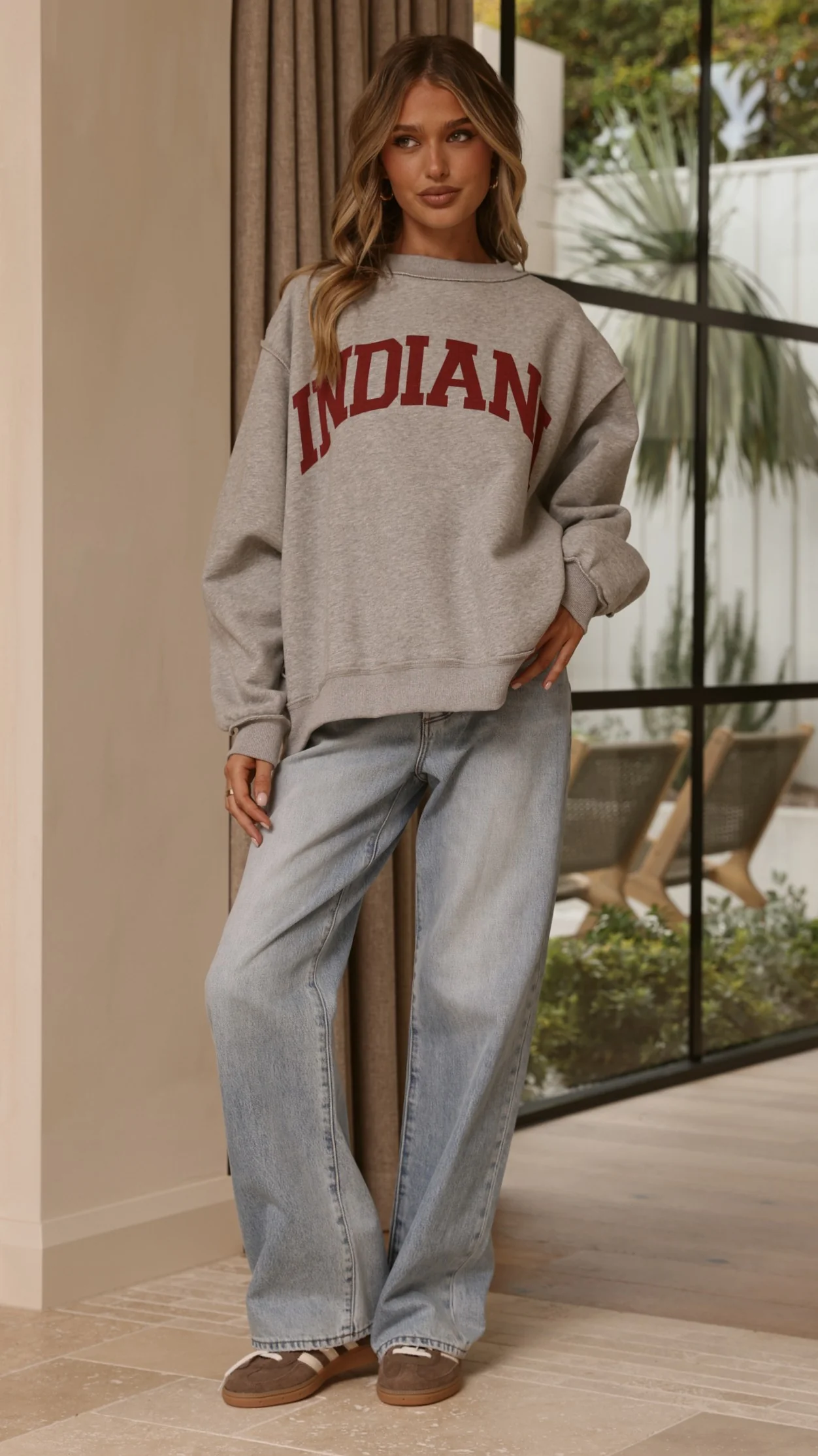 Indiana Crewneck Sweater - Grey - Image 3
