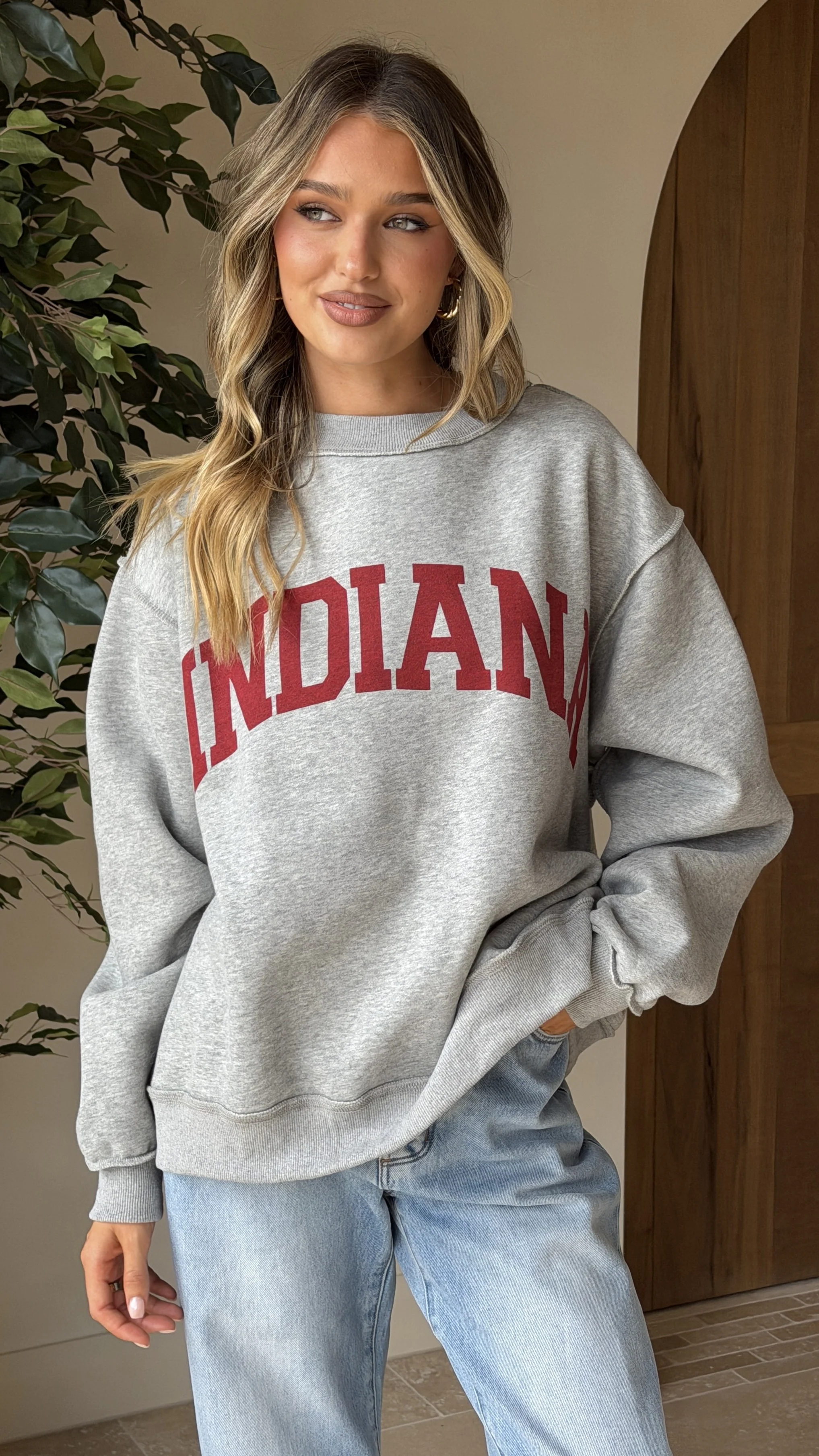 Indiana Crewneck Sweater - Grey - Image 4