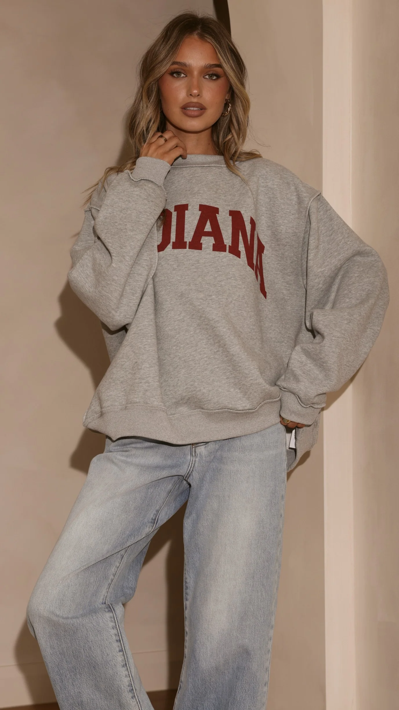 Indiana Crewneck Sweater - Grey - Image 5