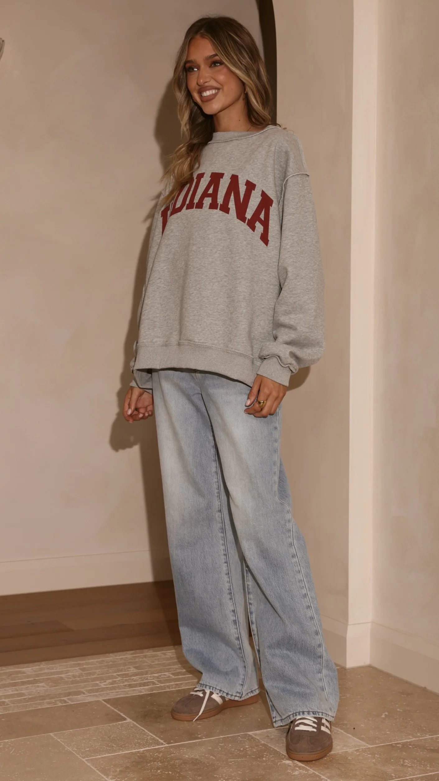 Indiana Crewneck Sweater - Grey - Image 8