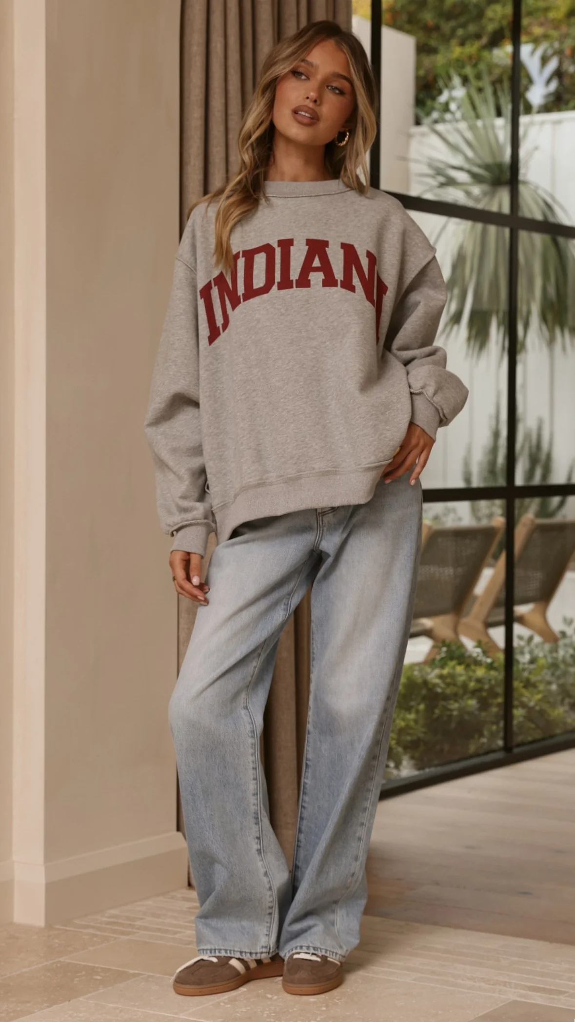 Indiana Crewneck Sweater - Grey - Image 9