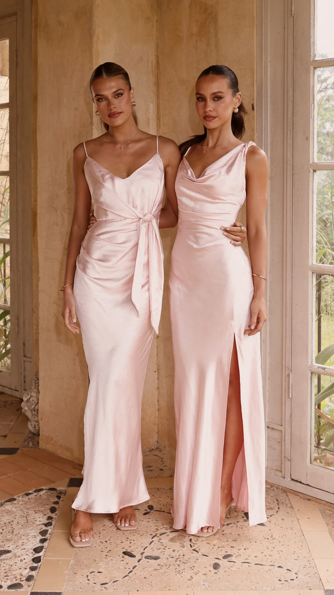 Iris Asymmetrical Maxi Dress - Pink - Image 7