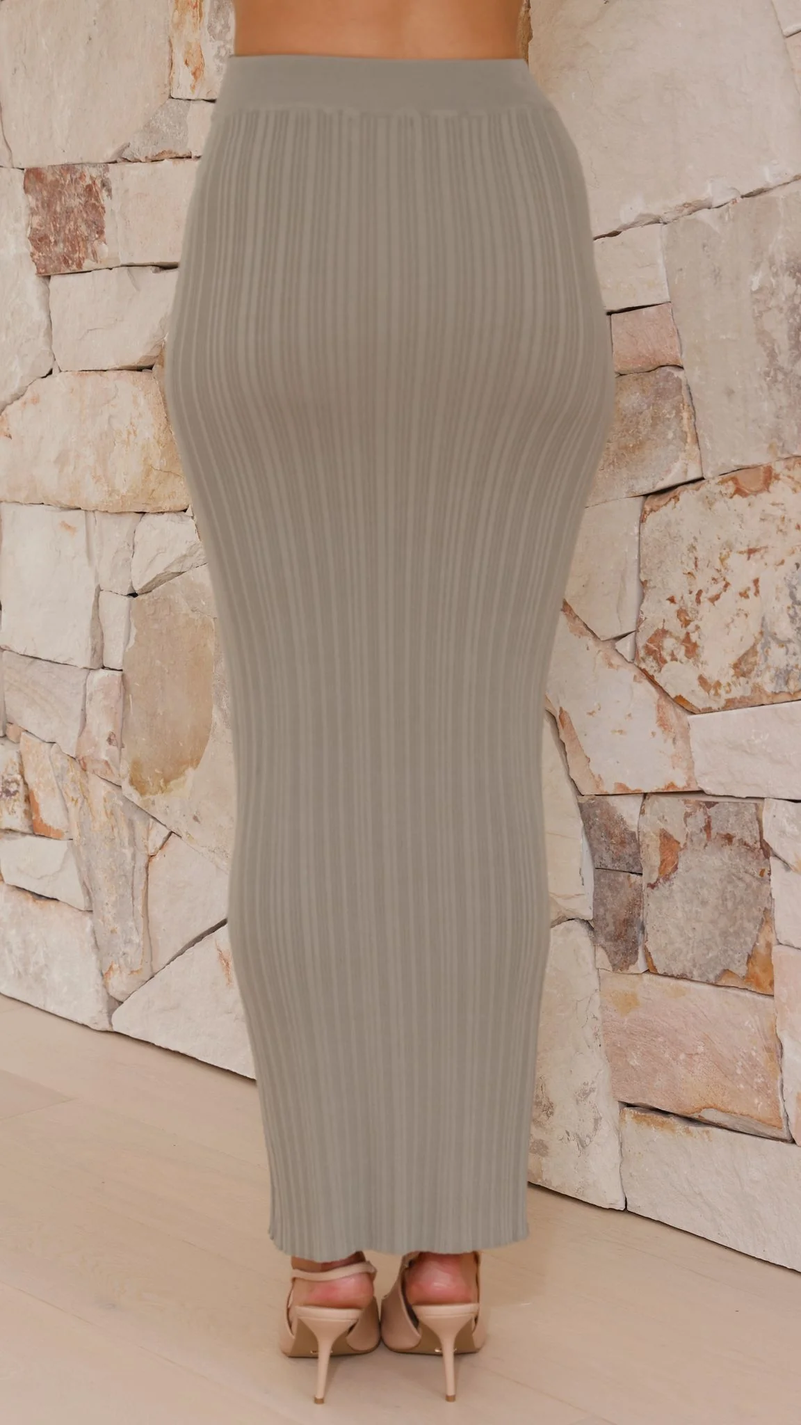 Isla Maxi Skirt - Khaki - Image 7