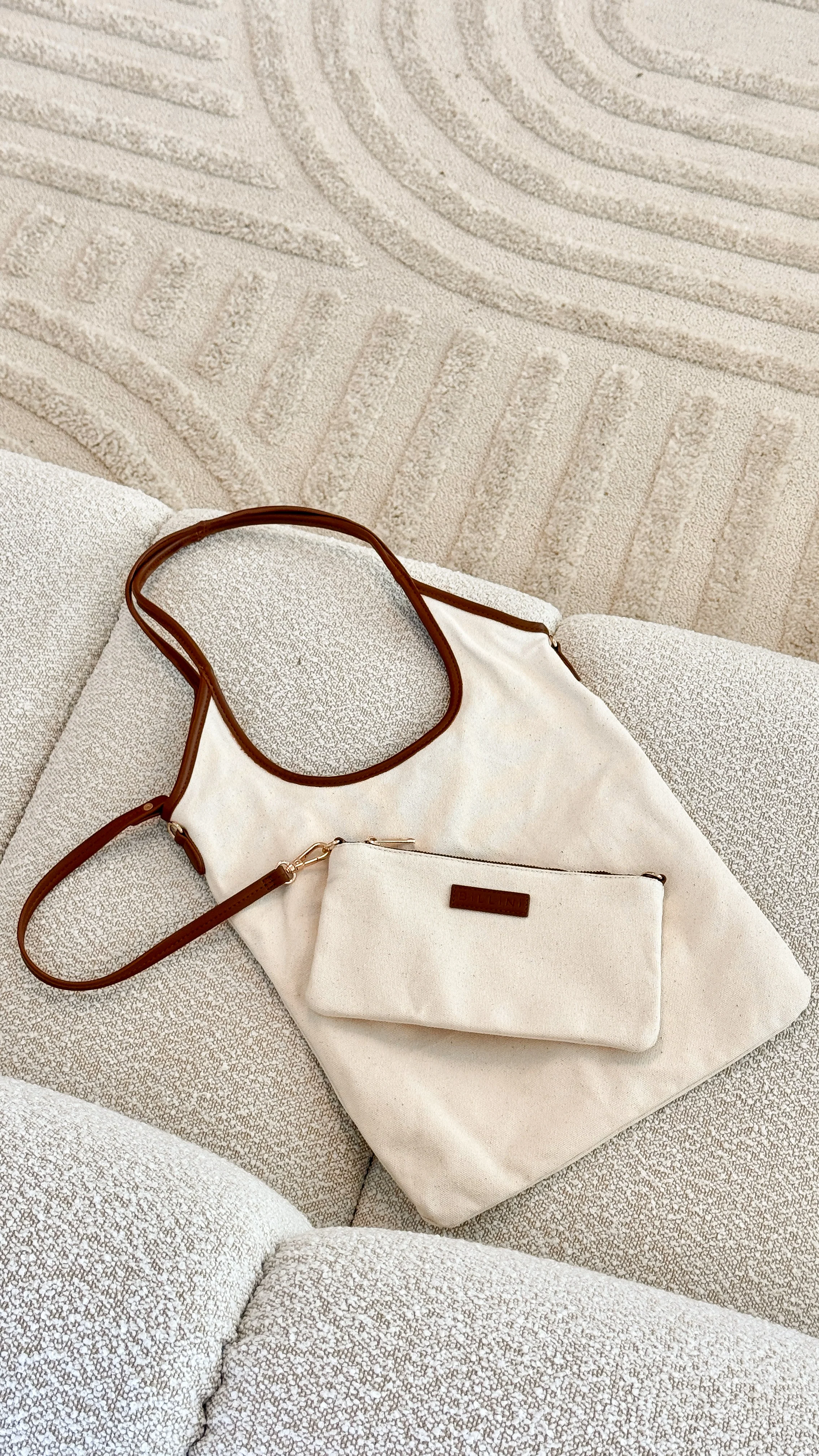 Isobel Shoulder Bag - Natural Linen - Image 2