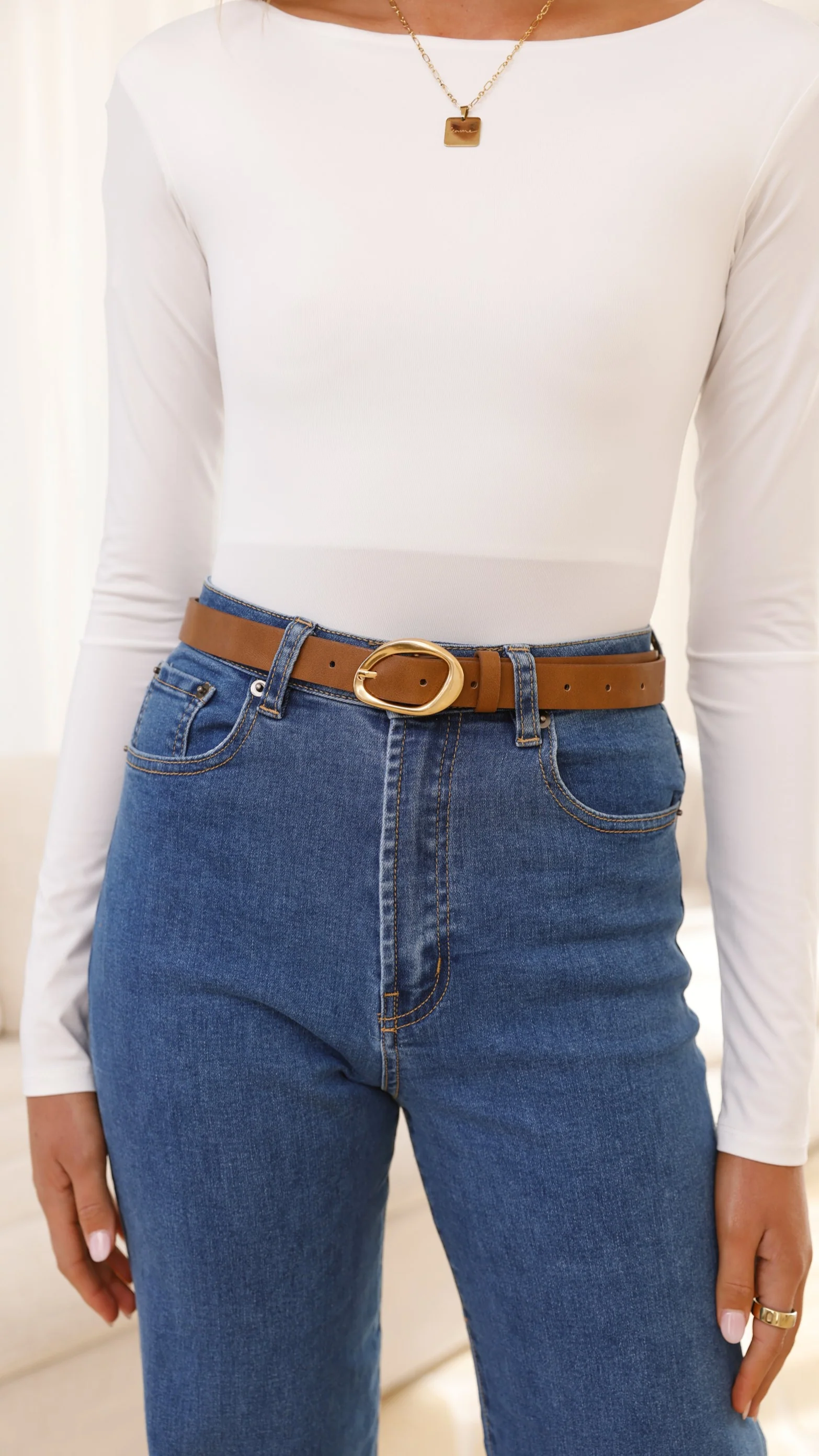 Jacory Belt - Brown/Gold - Image 2