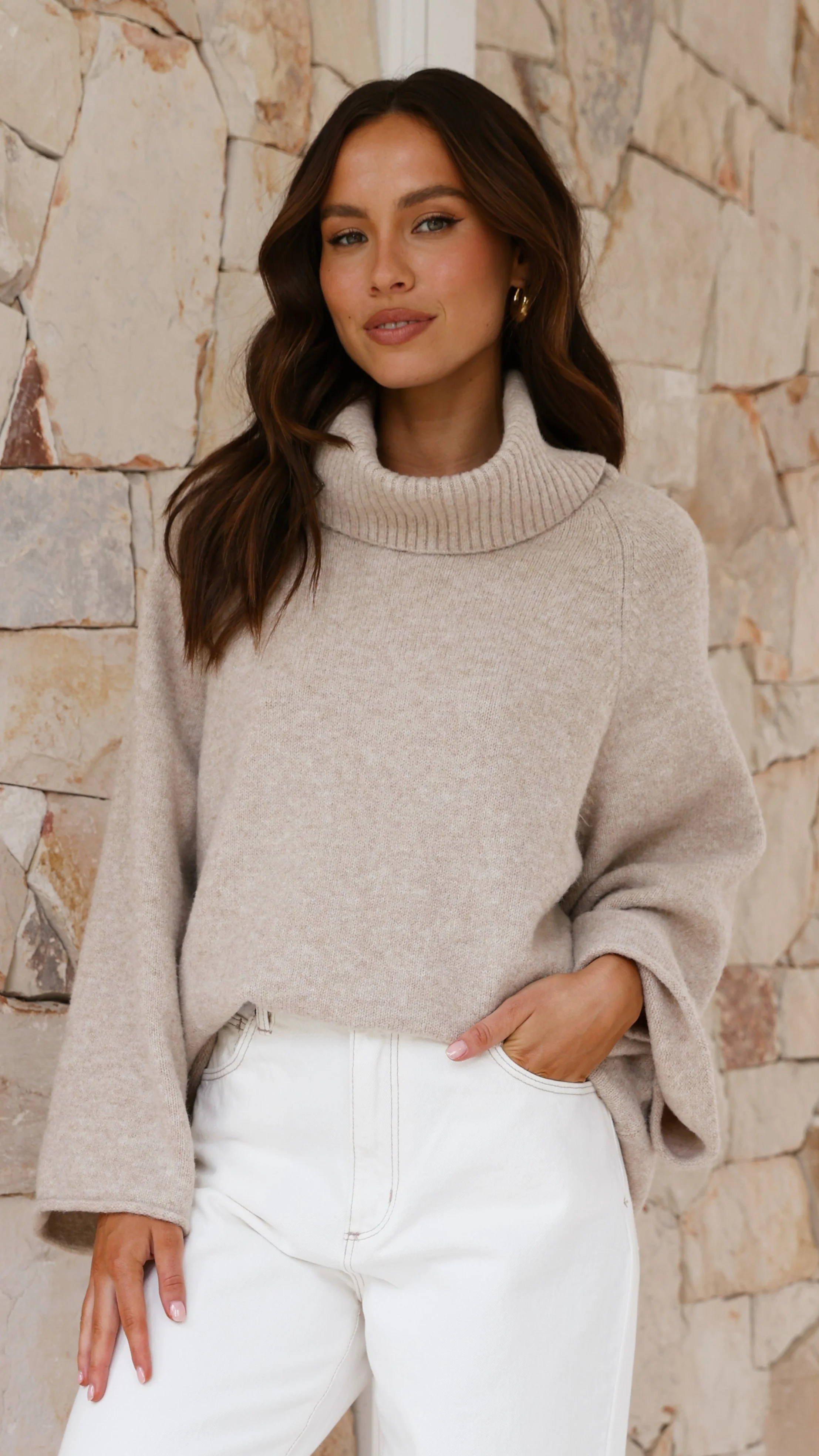 Jacques Knitted Jumper - Oatmeal - Image 4