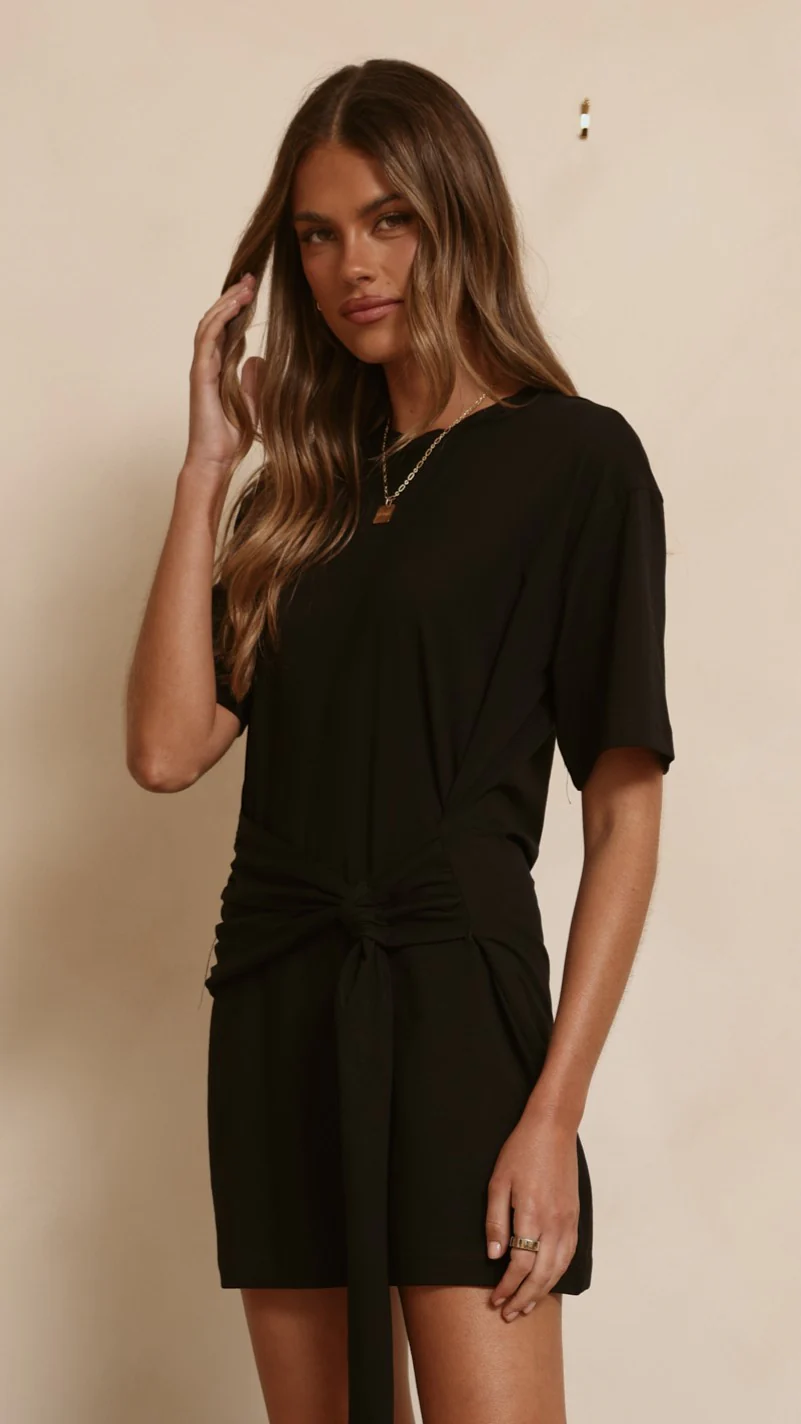 Jade Mini Dress - Black - Image 10