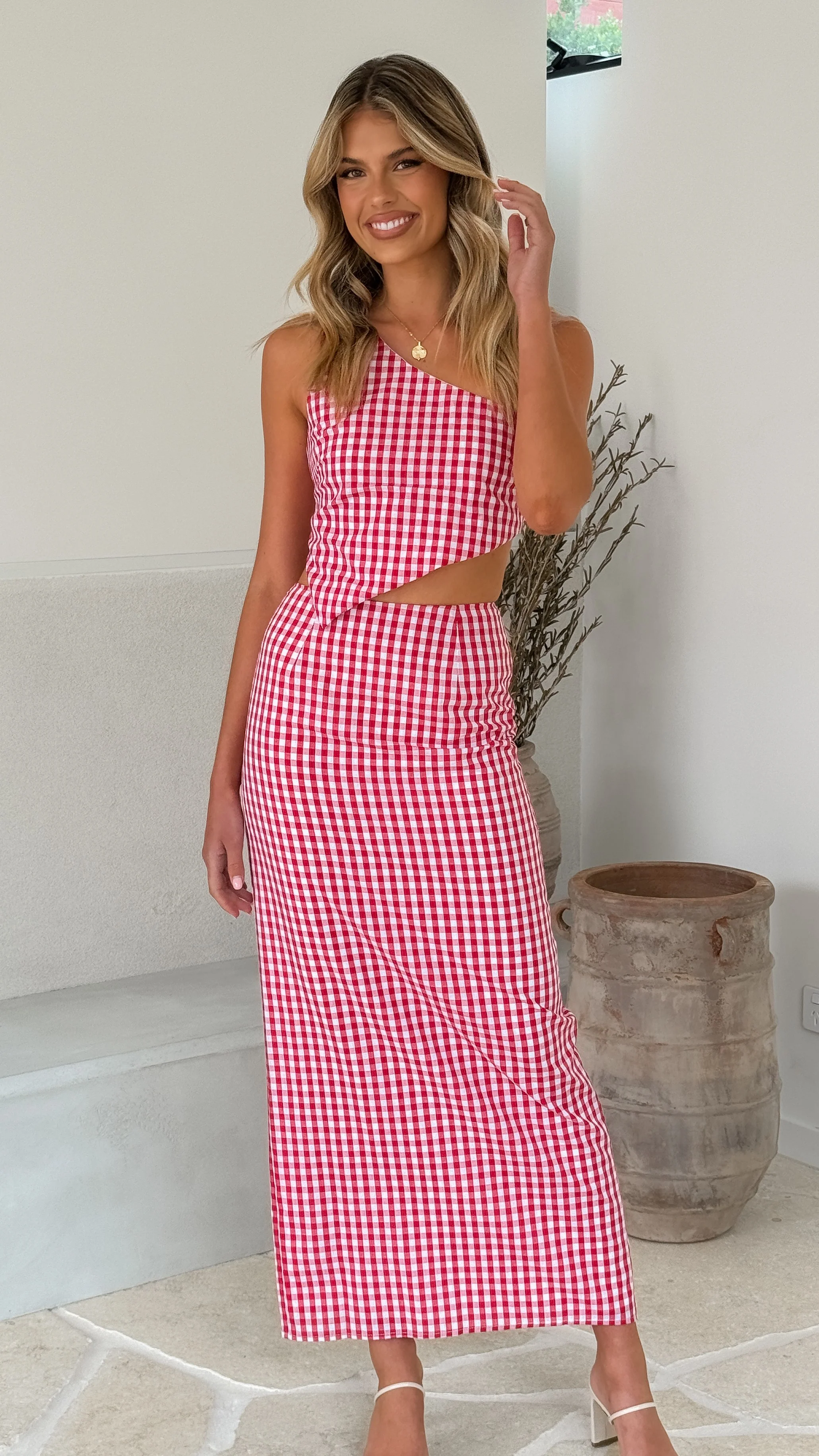 Jakayla Maxi Skirt - Picnic Red - Image 6