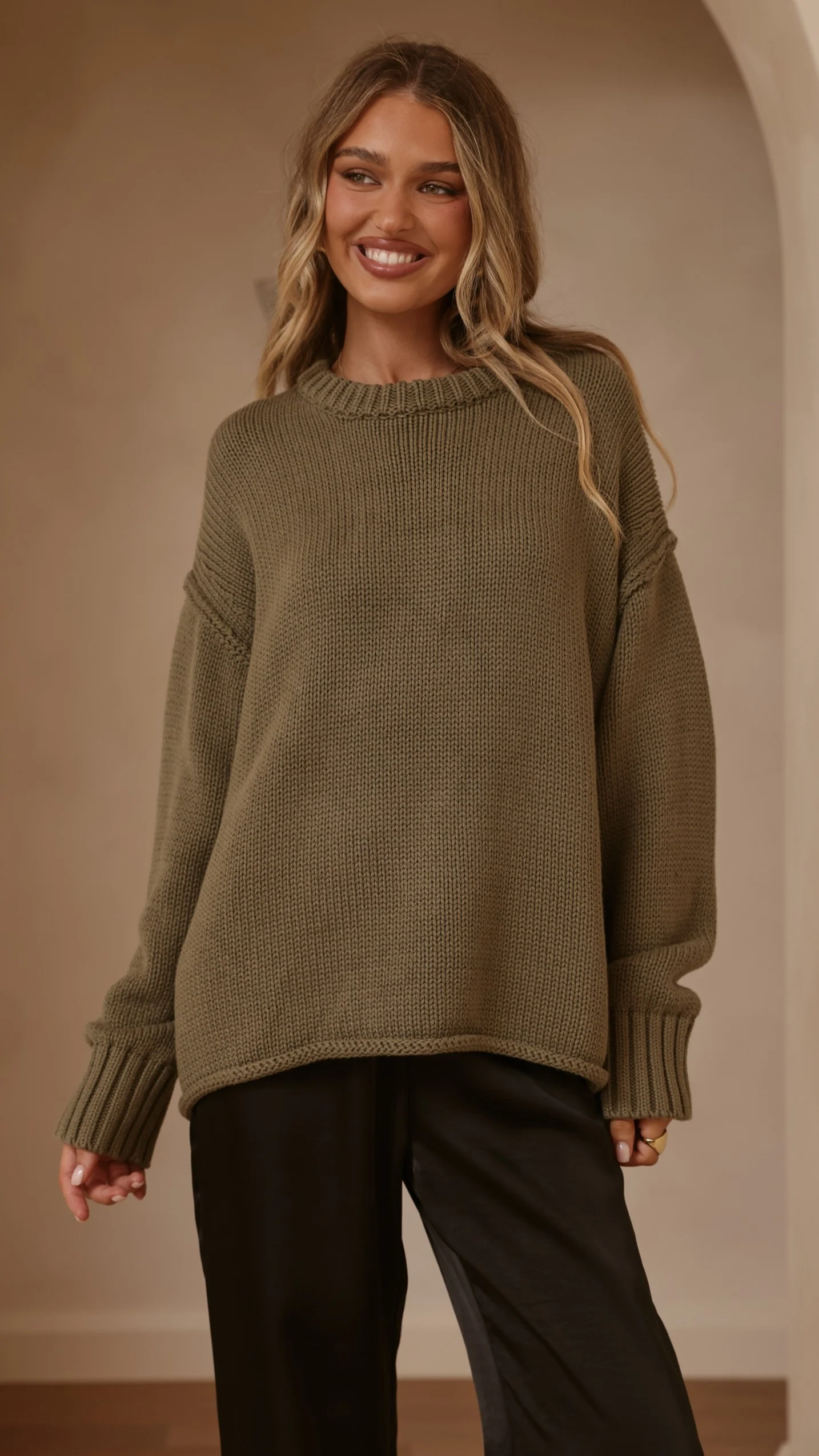 Jase Knit - Khaki - Image 3