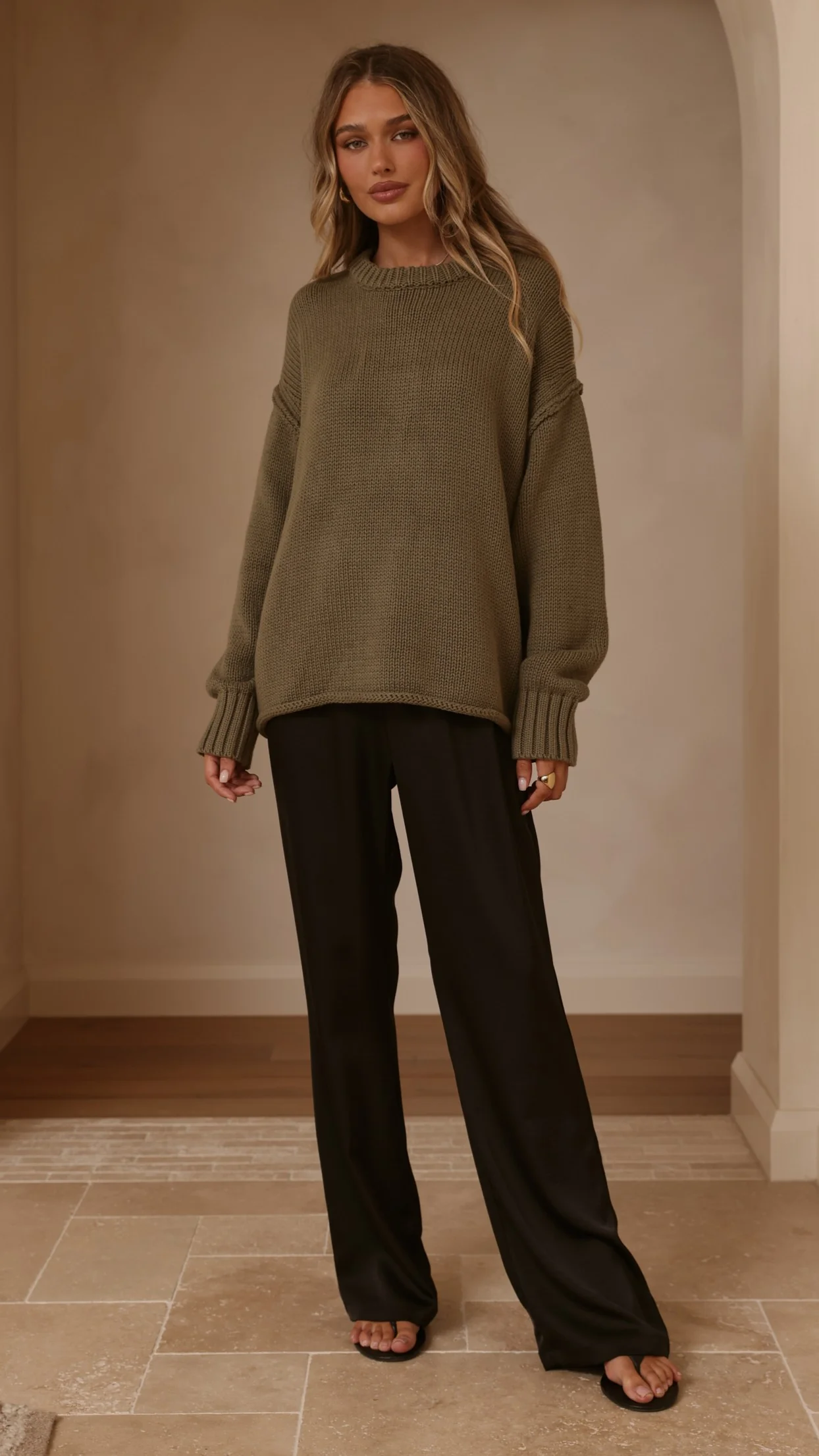 Jase Knit - Khaki - Image 4